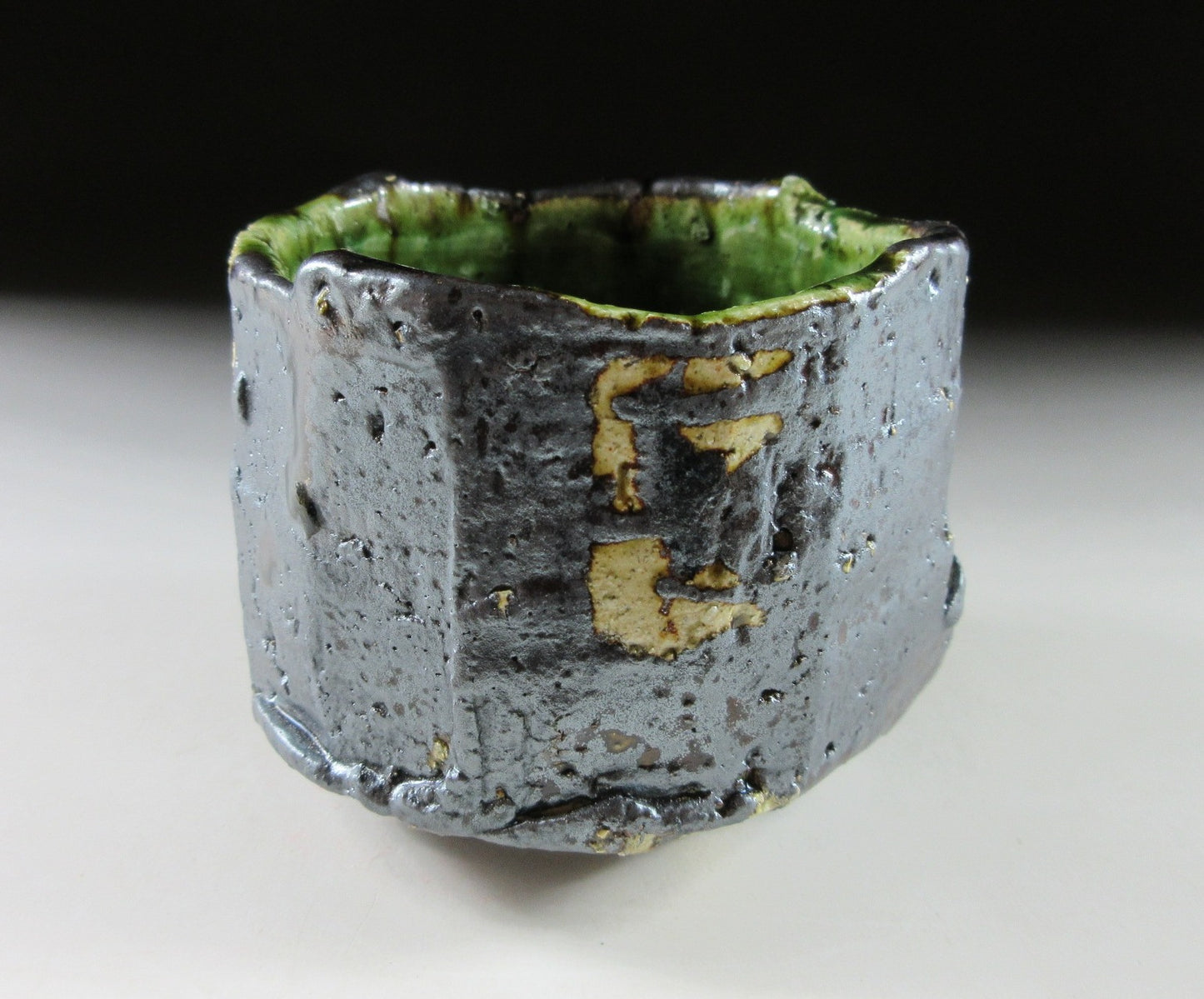 Kazawa Hiromasa Oribe Glaze Yunomi #2