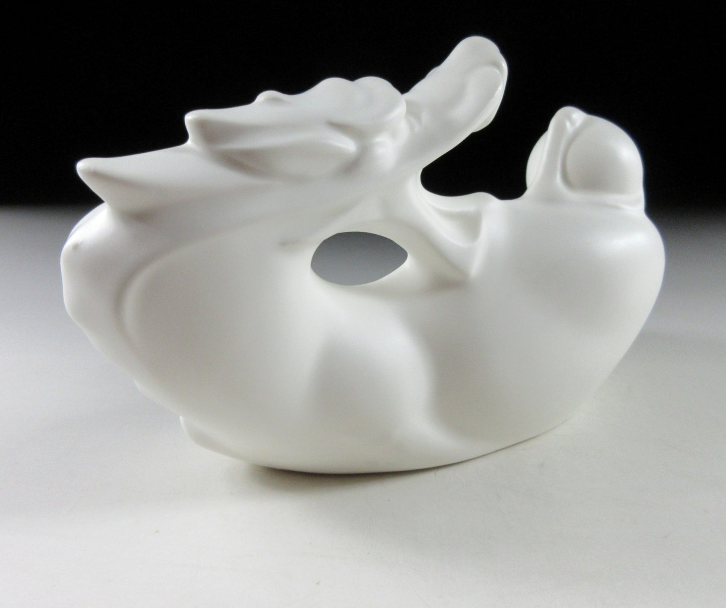 White Year of the Dragon Okimono