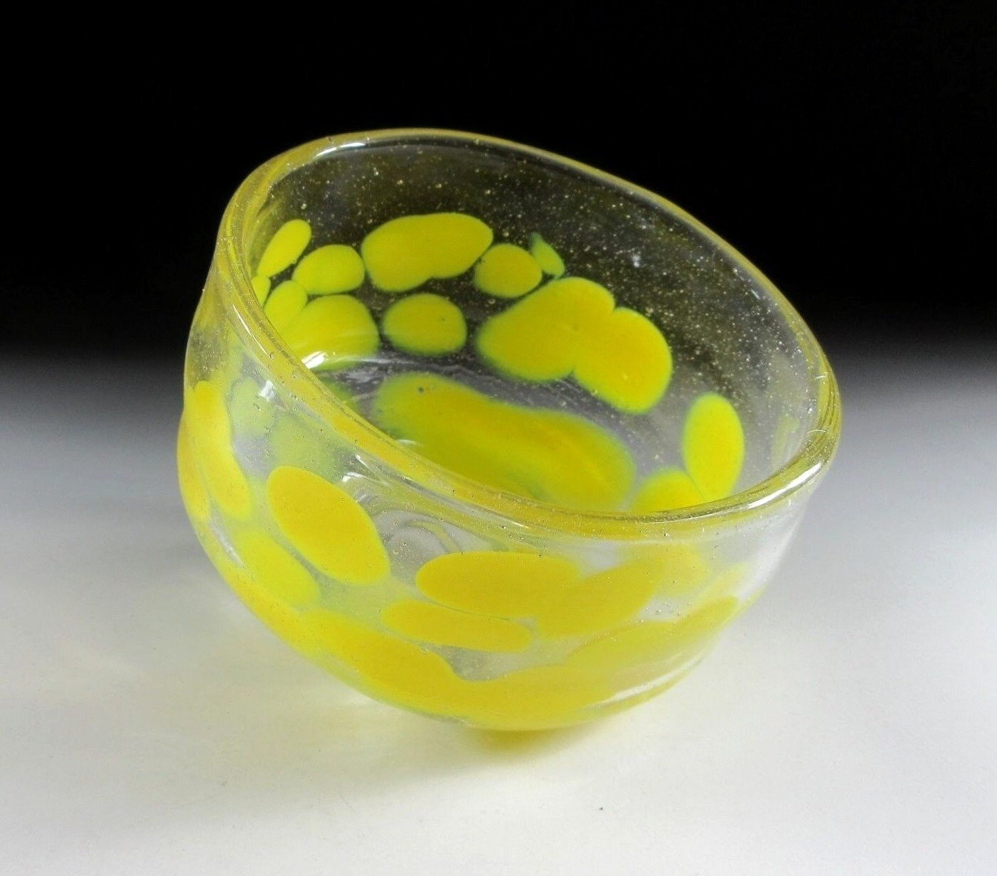 Yellow Glass Chawan Tea Bowl