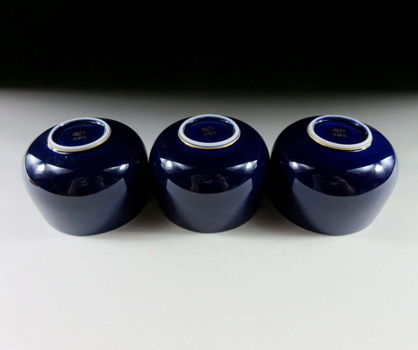 Set of Three Fukagawa Koransha Tea Cups