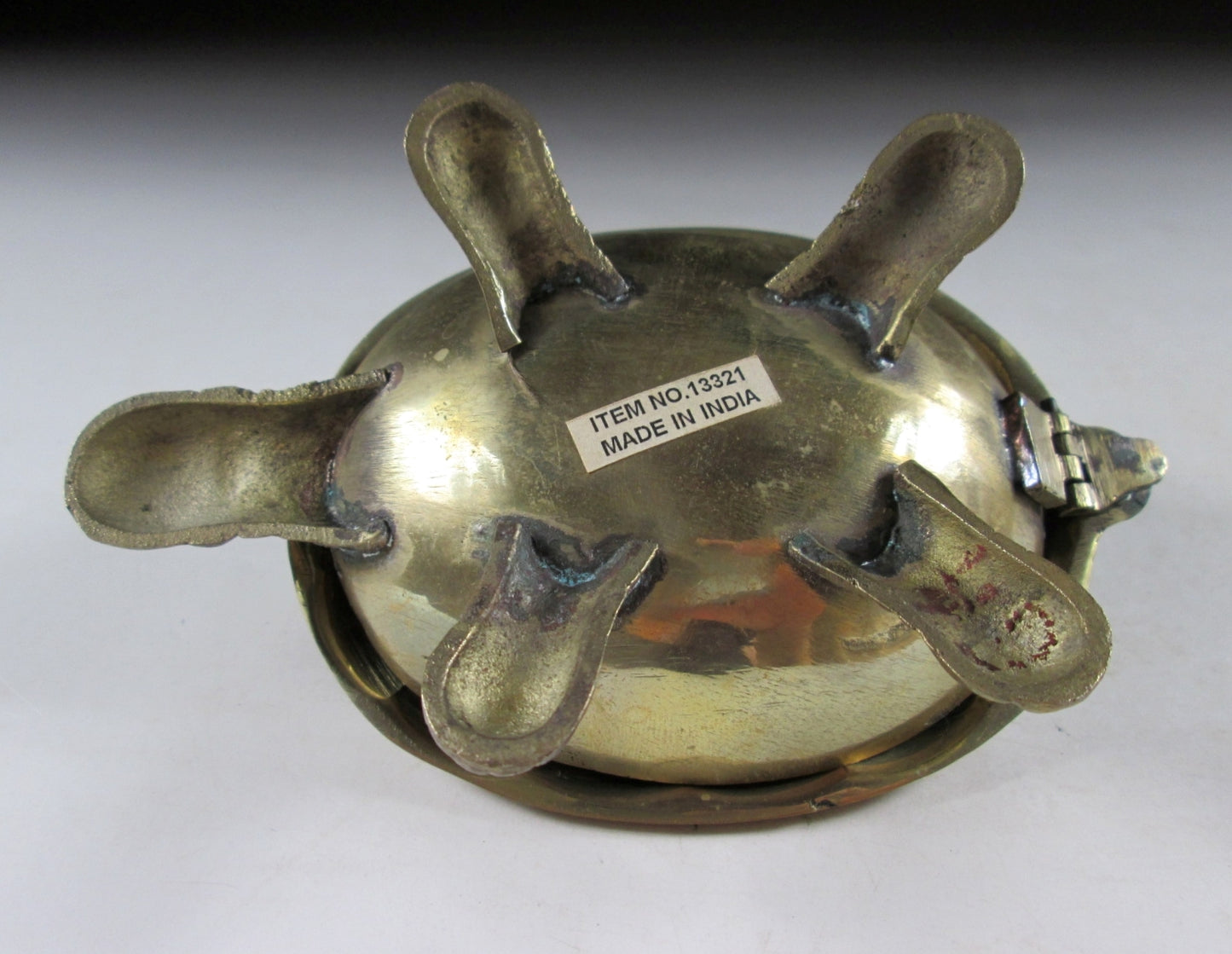 Small Brass Trinket Box from India