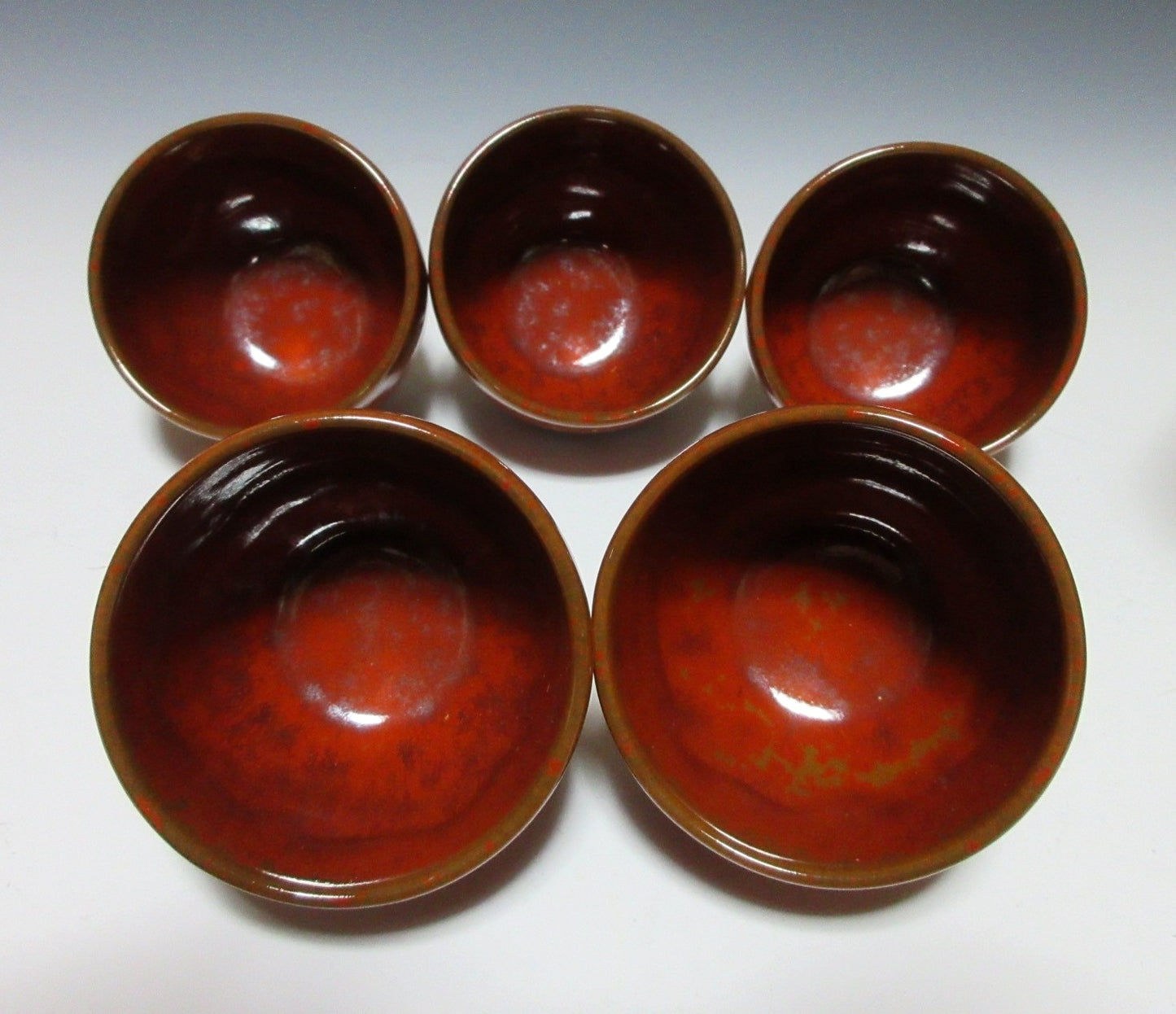 Set of Five Echizen Tea Cups