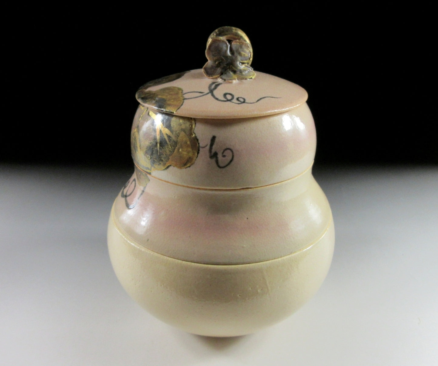 Kyo-ware Hyotan Jubako #1