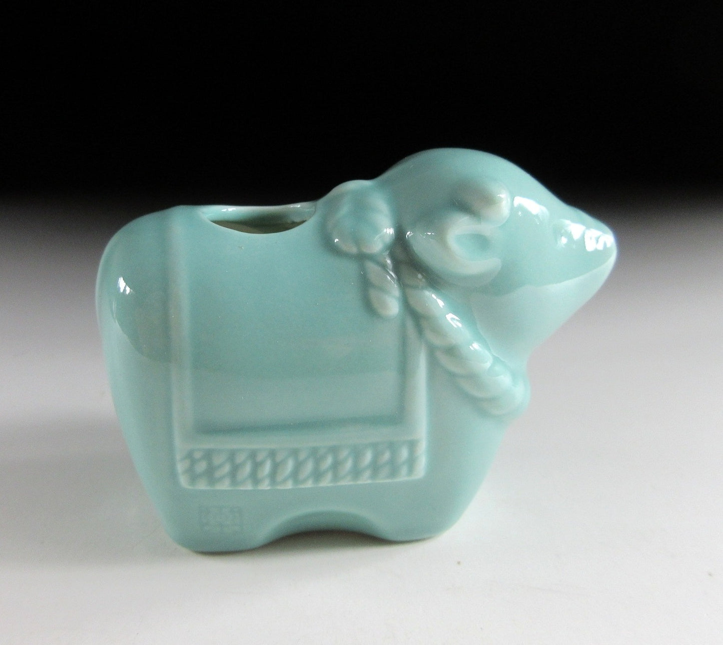 Celadon Glaze Year of the Ox Toothpick Holder