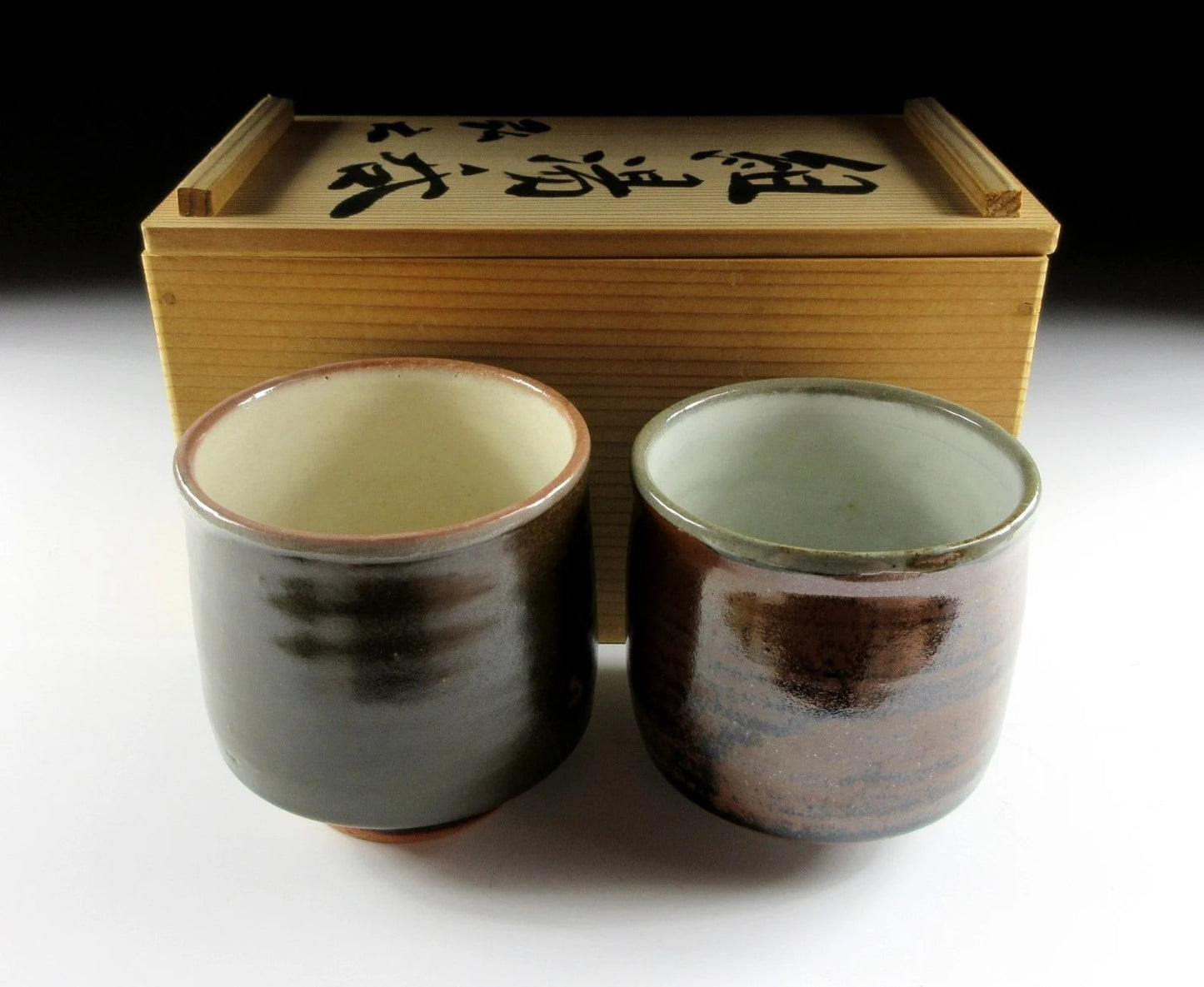 Ichino Hiroyuki Tanba-ware Yunomi Tea Cups