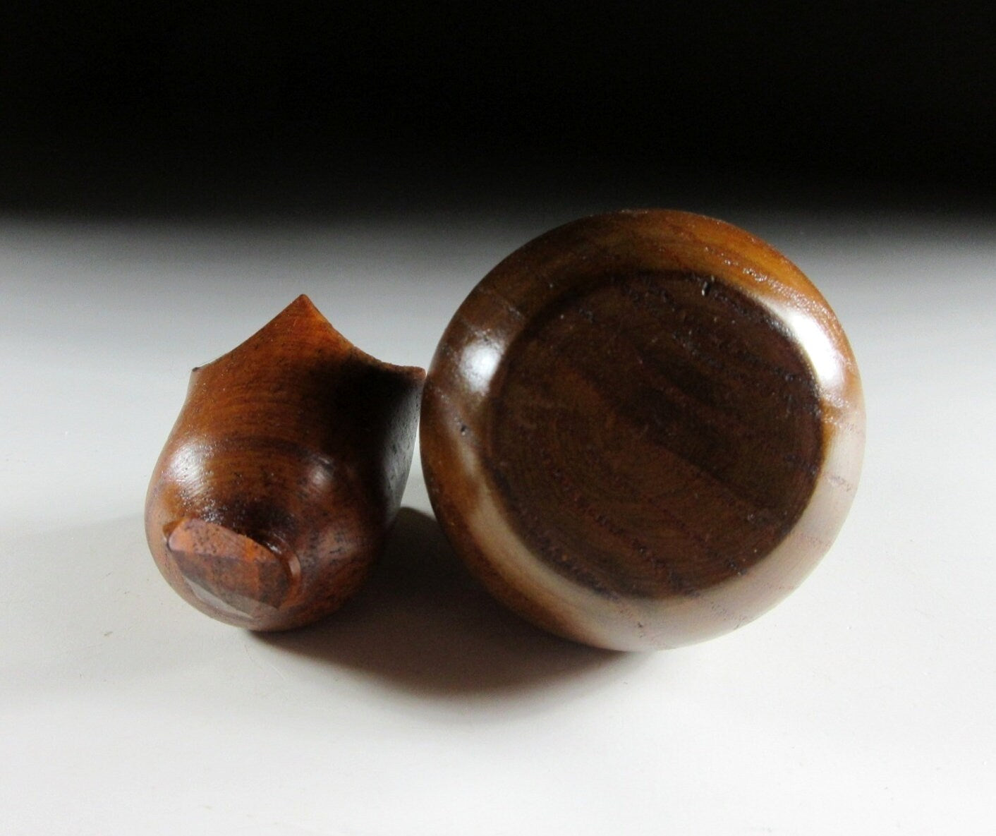 Wooden Eggplant Toothpick Holder