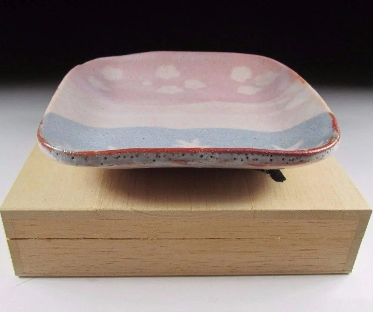 Andou Hidetake Shino Tea Plate #3