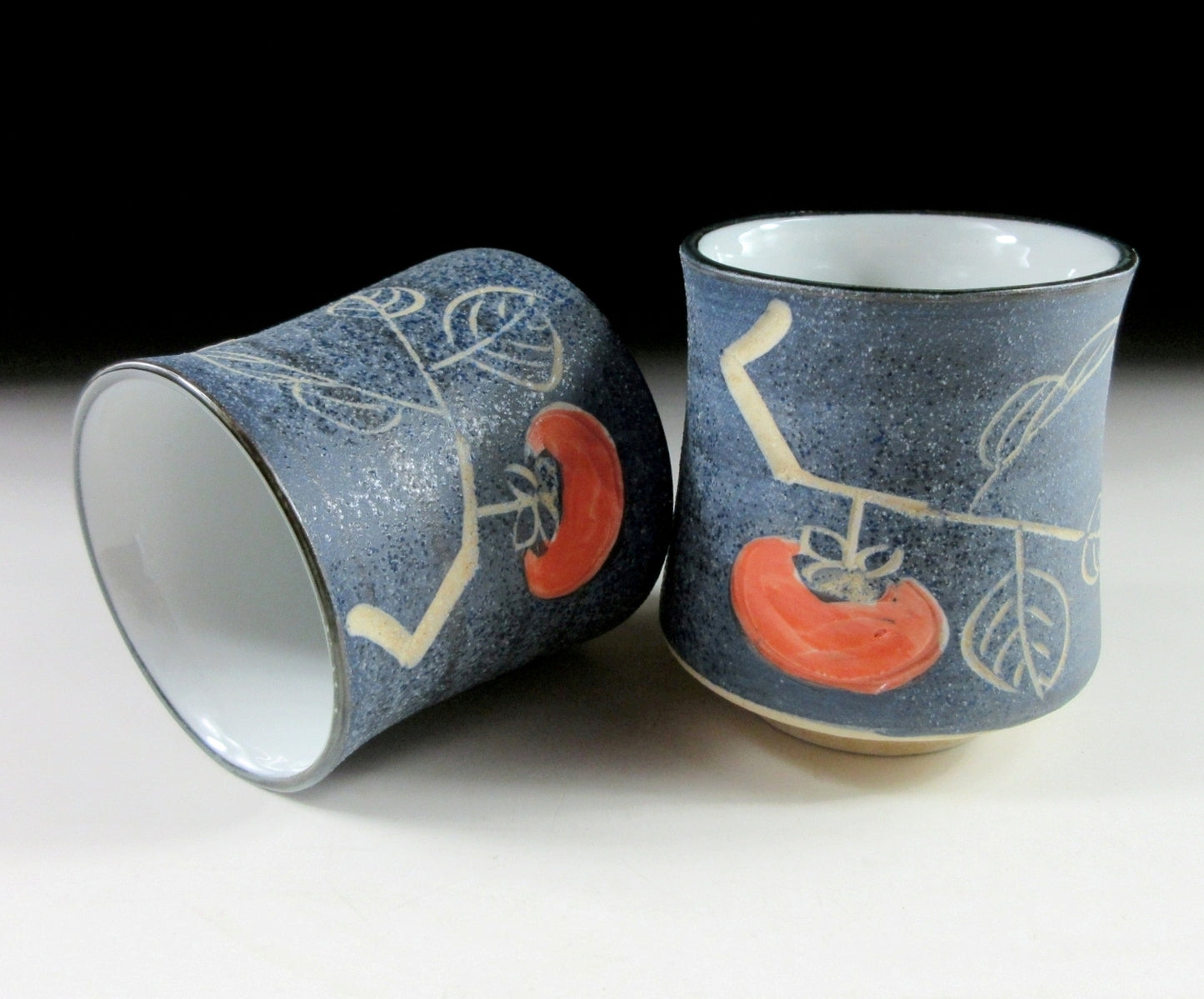 Pair of Mino-ware Yunomi