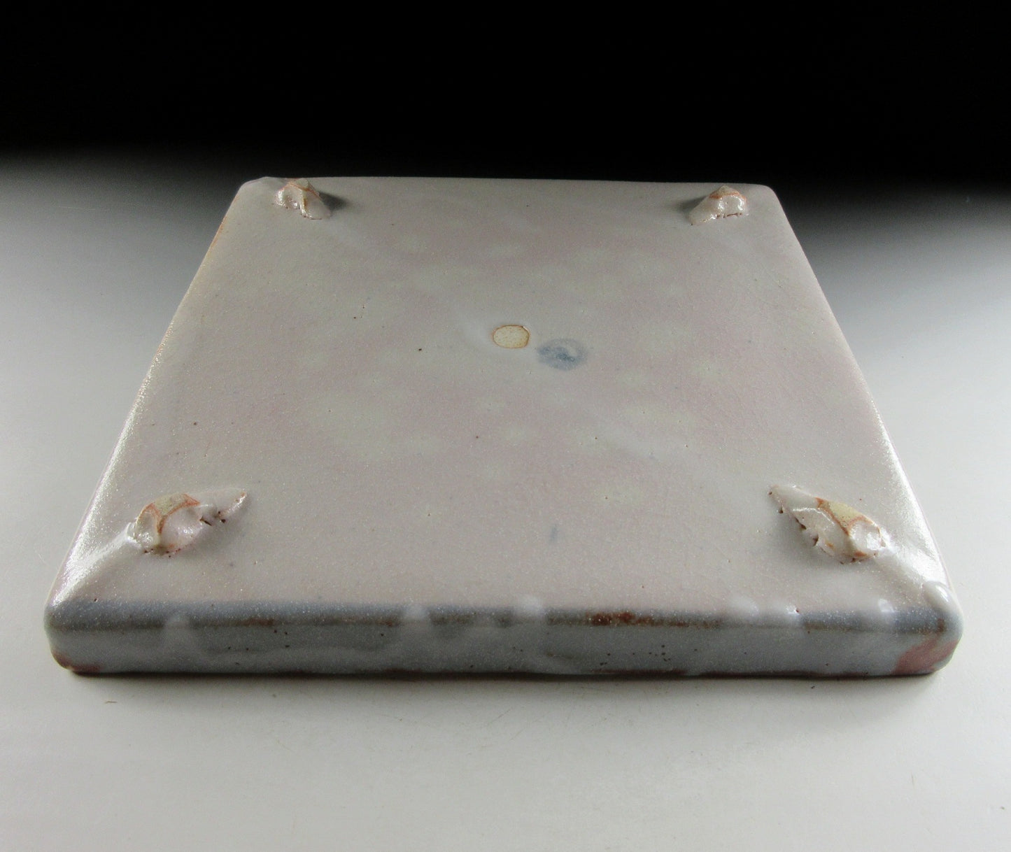 Andou Hidetake Shino Glaze Crane Plate