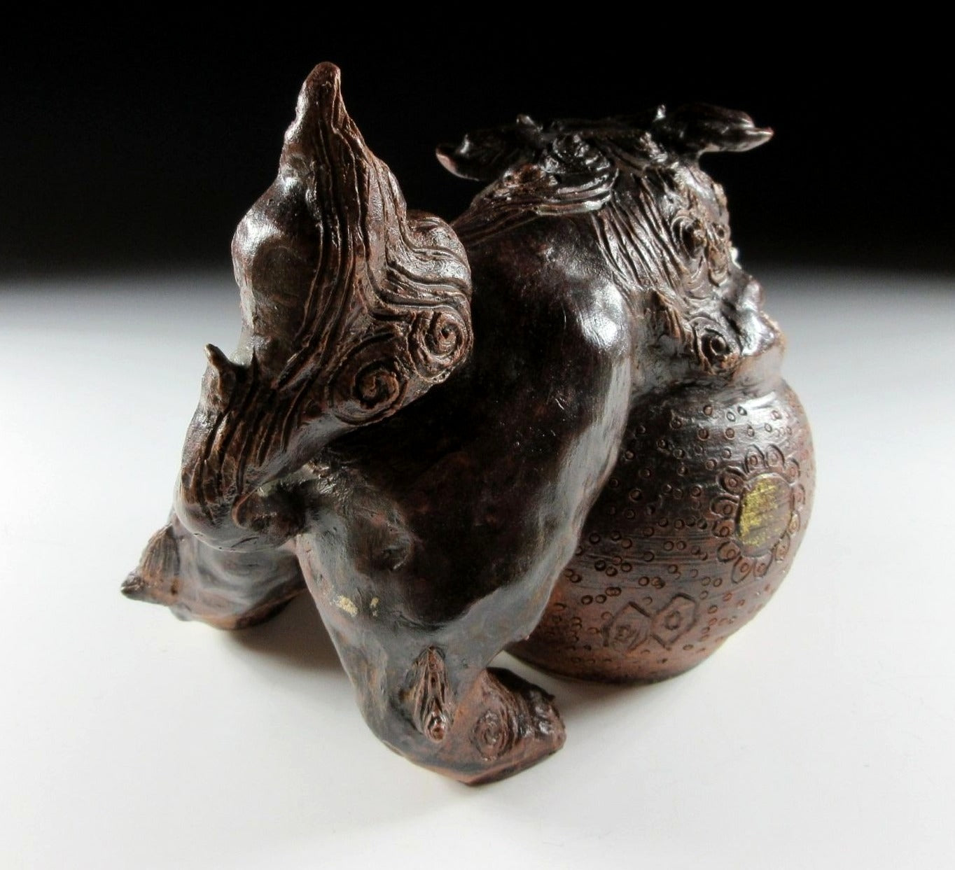 Seto-ware Foo Lion Okimono