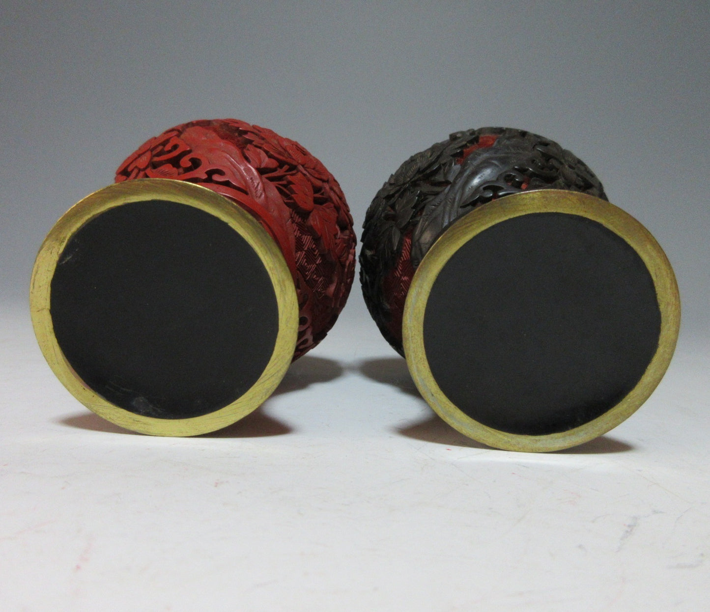 Pair of Chinese Lacquer Vases