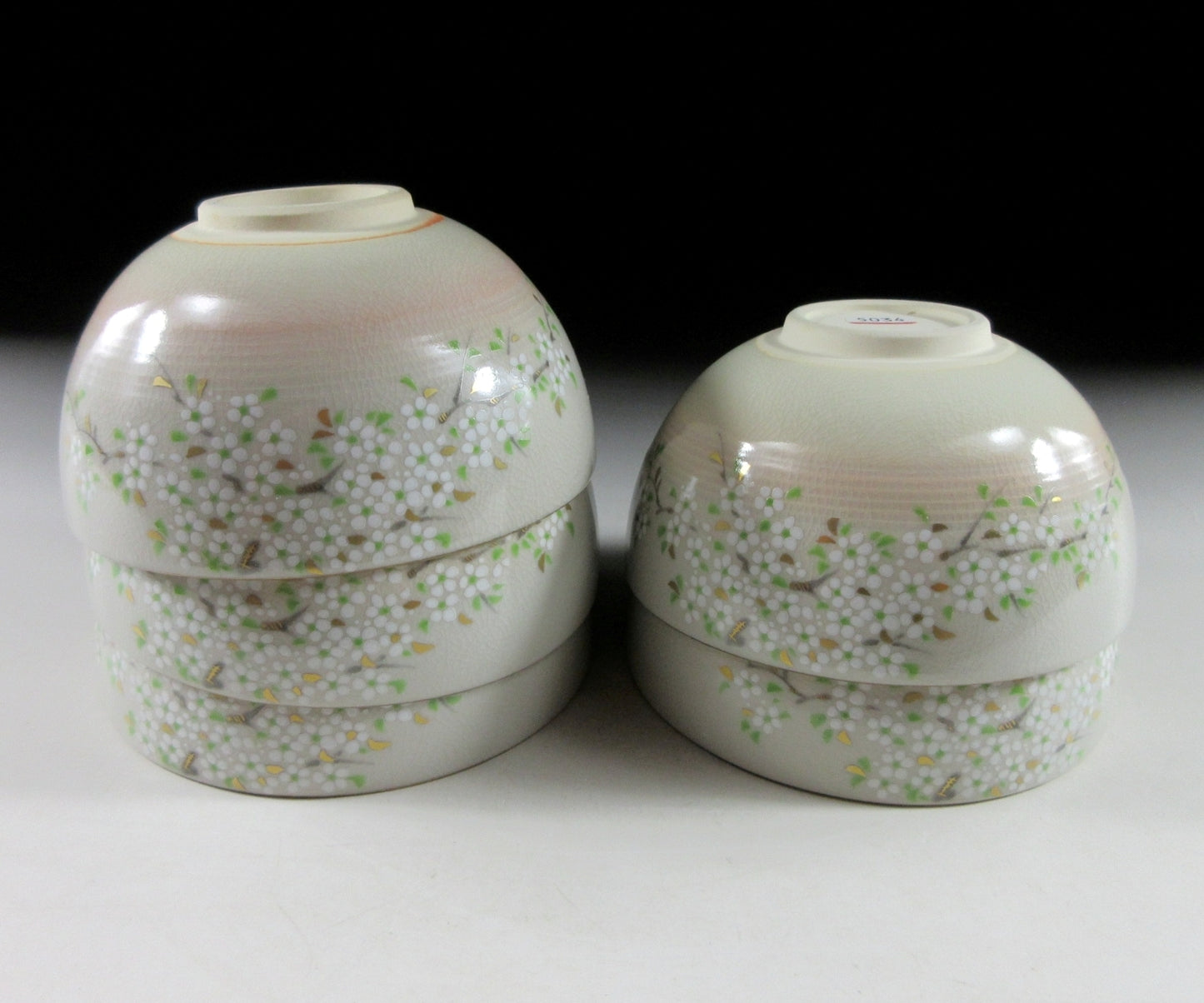Tachikichi Sencha Teacups with Sakura Pattern