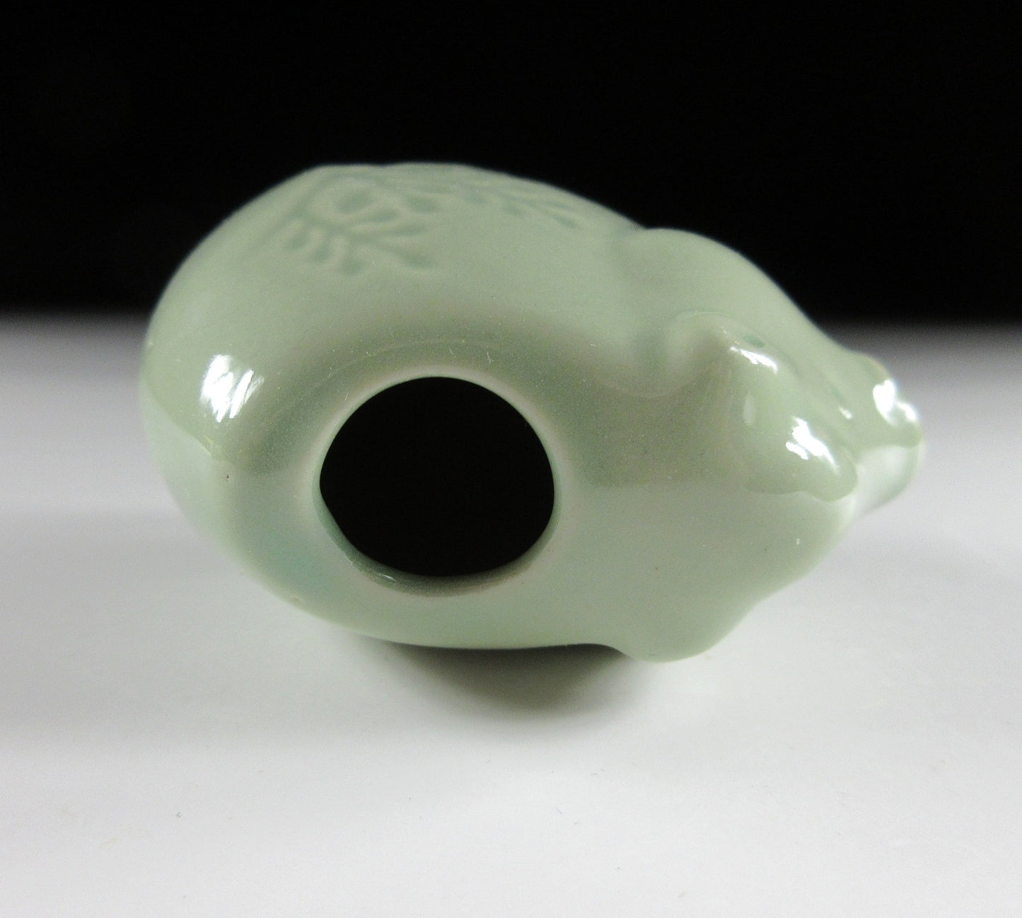 Celadon Glaze Boar Toothpick Holder