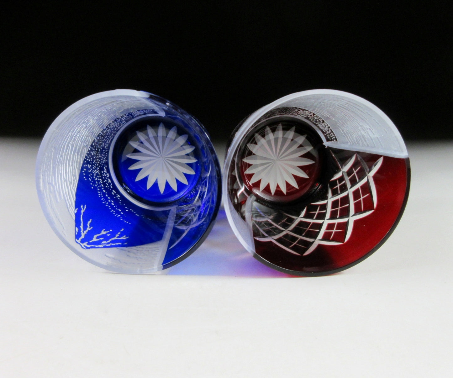 RESERVED - Hirayama Monji Mt. Fuji Edo Kiriko Glasses