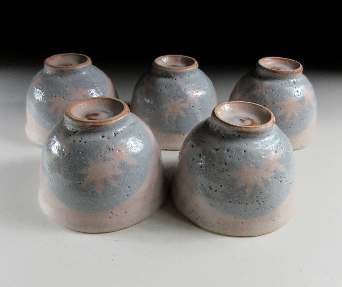 Andou Hidetake Shino-ware Sencha Cups
