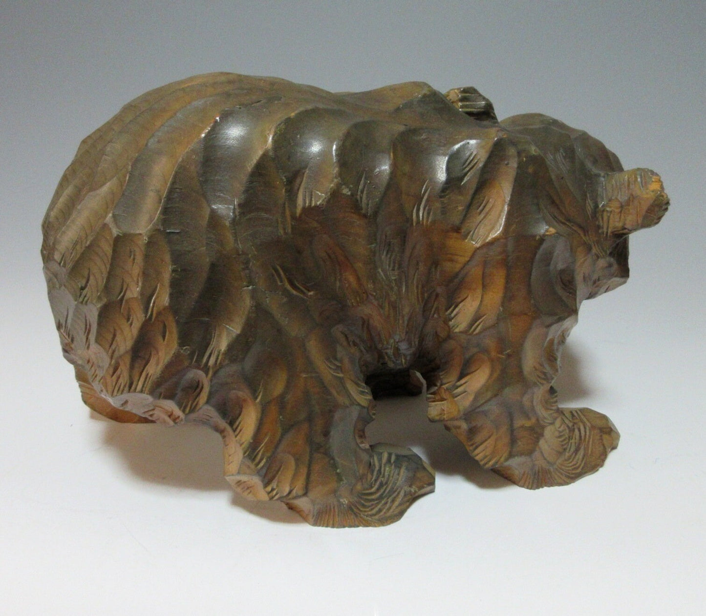 Vintage Hokkaido Bear with Wooden Board