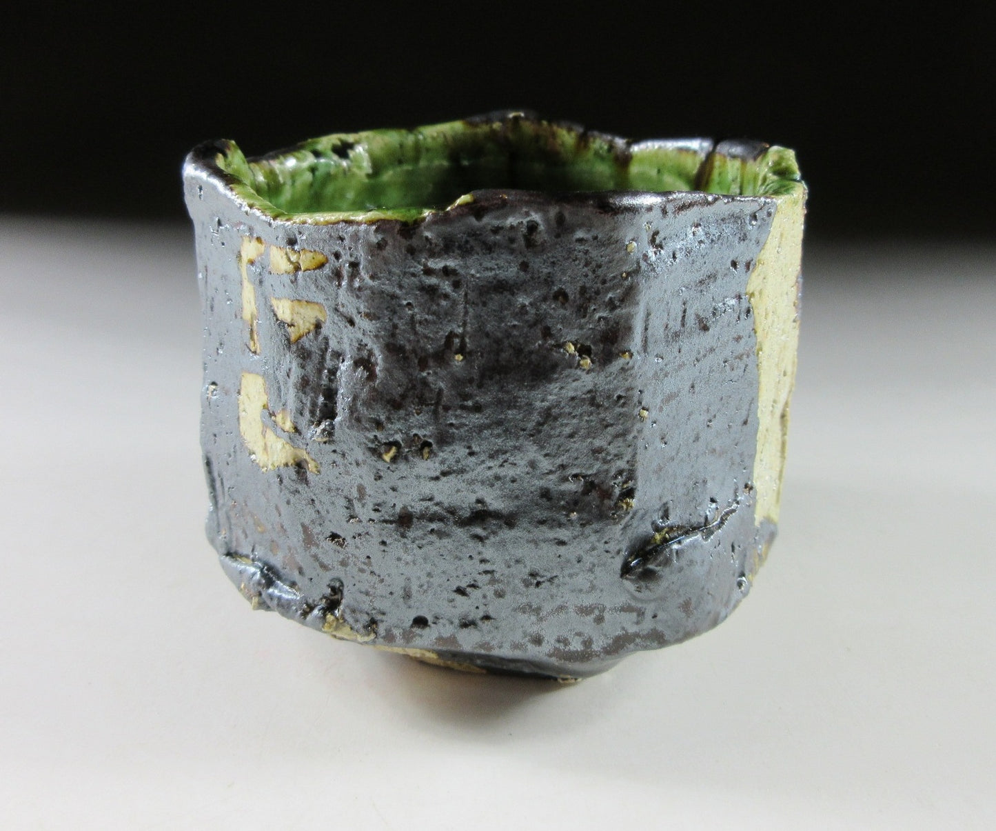 Kazawa Hiromasa Oribe Glaze Yunomi #2