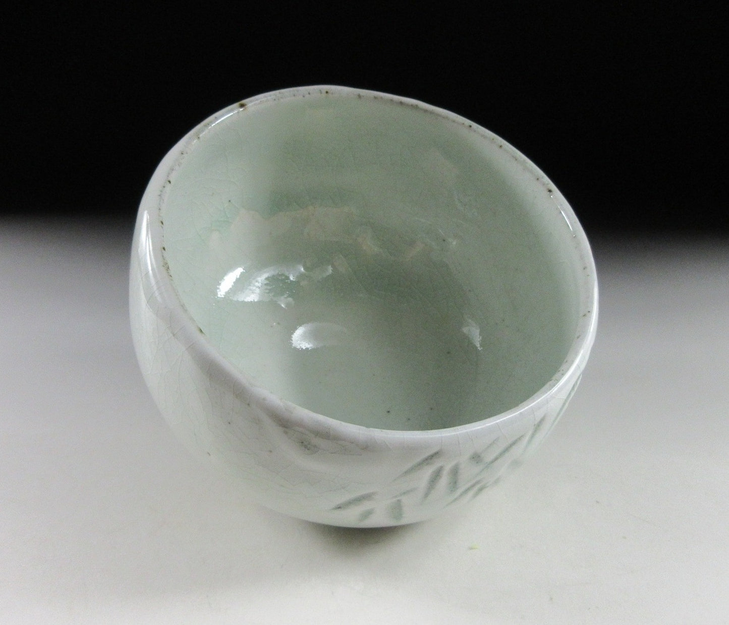 Mashiko-ware Chawan with Celadon Glaze