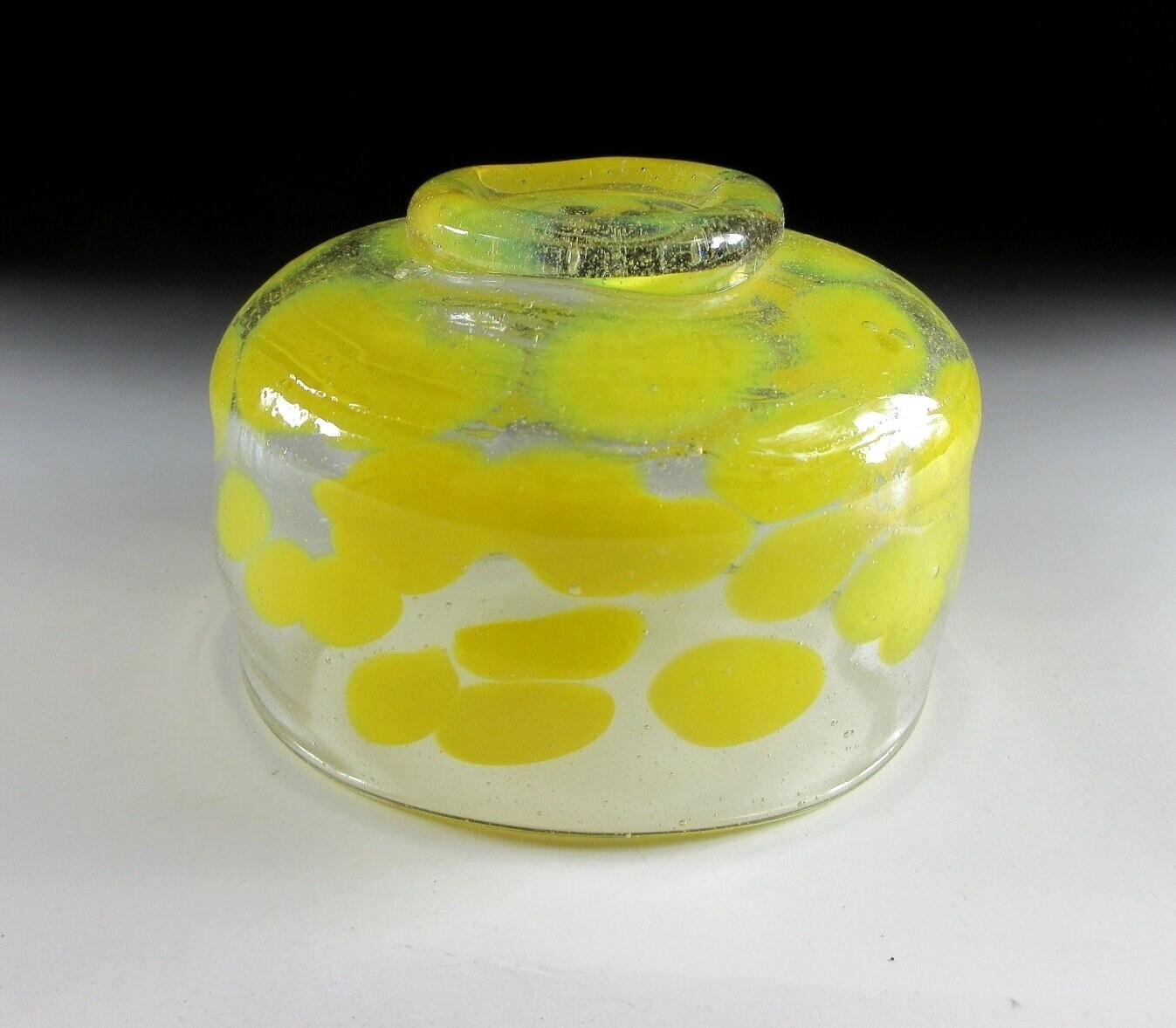 Yellow Glass Chawan Tea Bowl