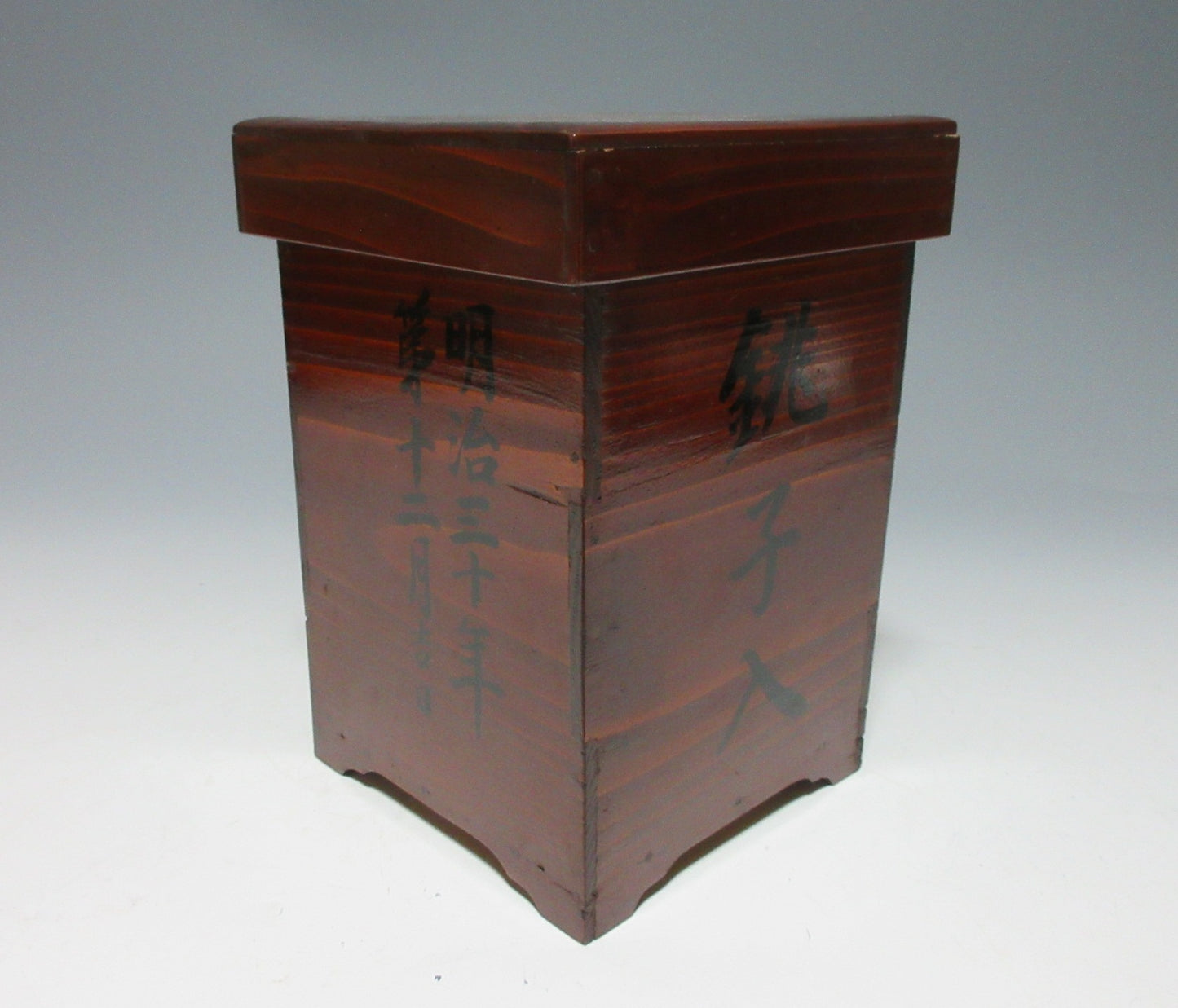 Antique Meiji Period 'Omiki Choshi Ire' Lacquer Box