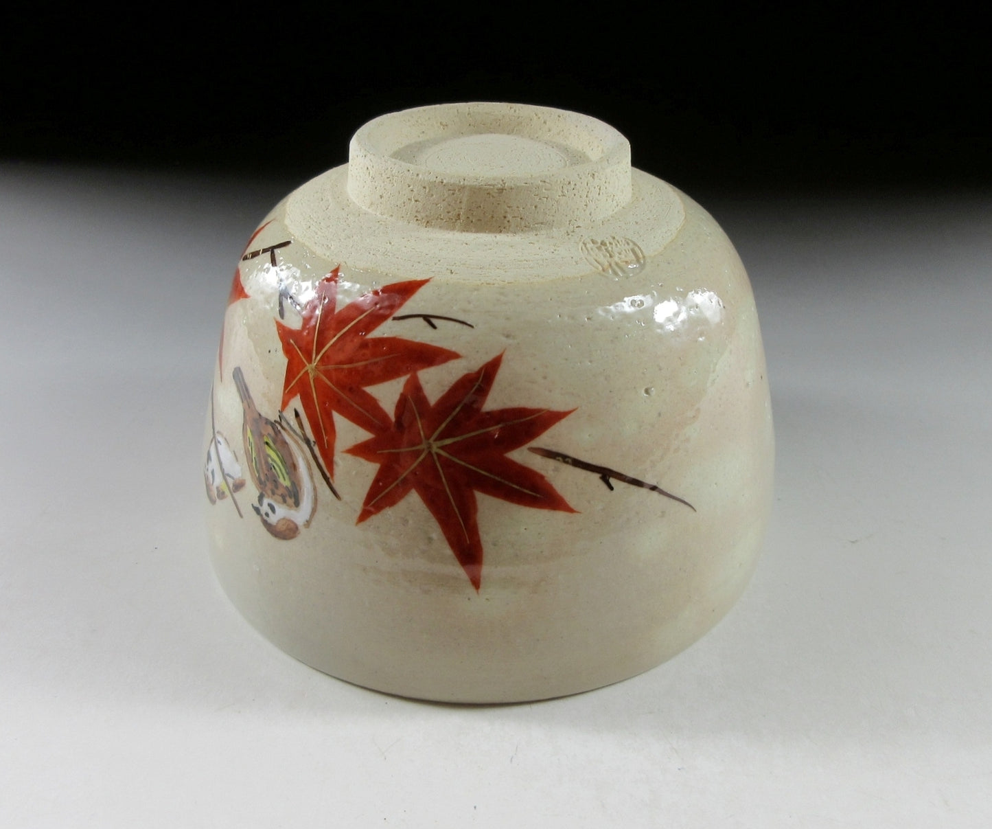 Yagi Kaiho Autumn Chawan and Kusenaoshi