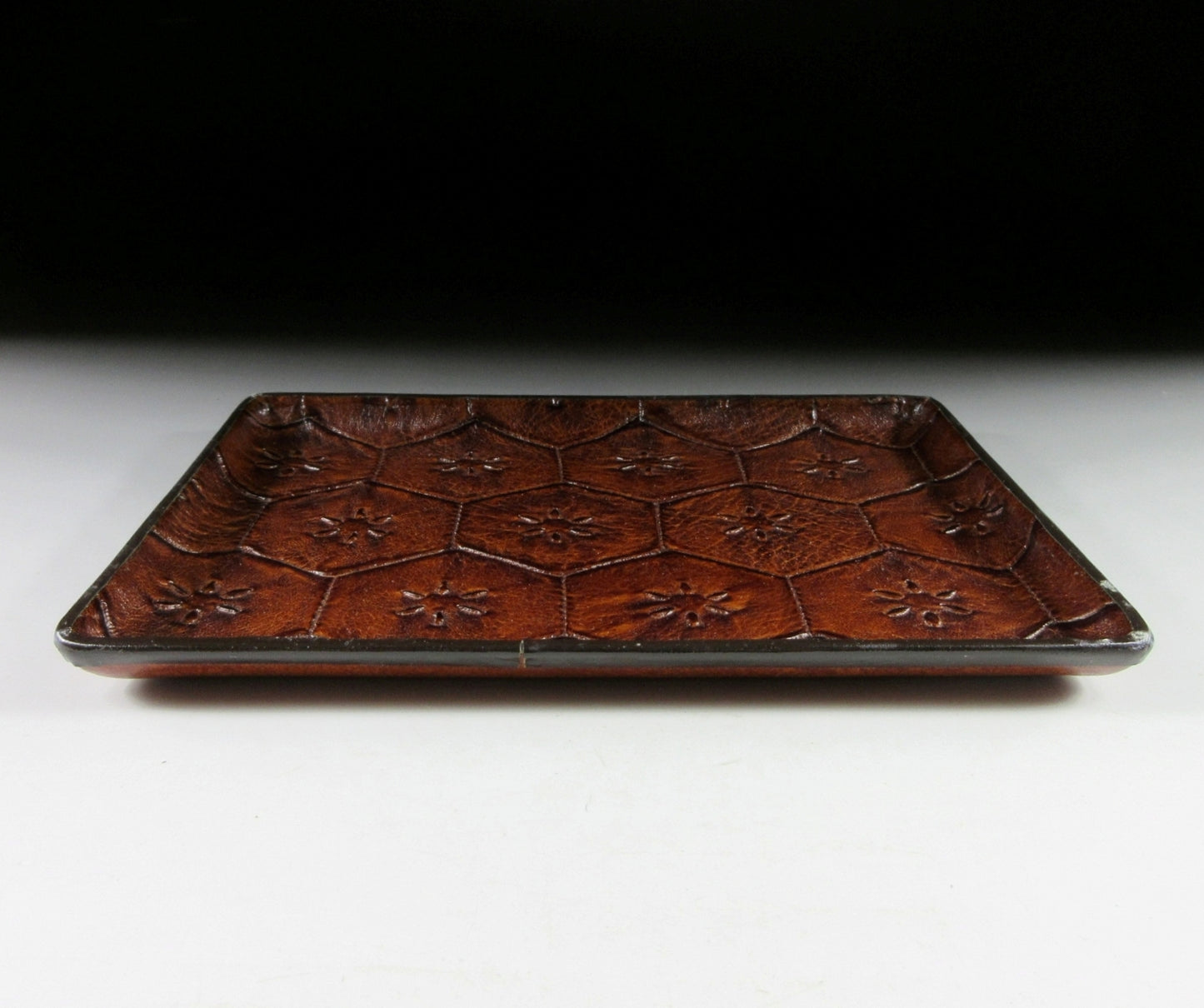 Vintage Leather Cash Tray