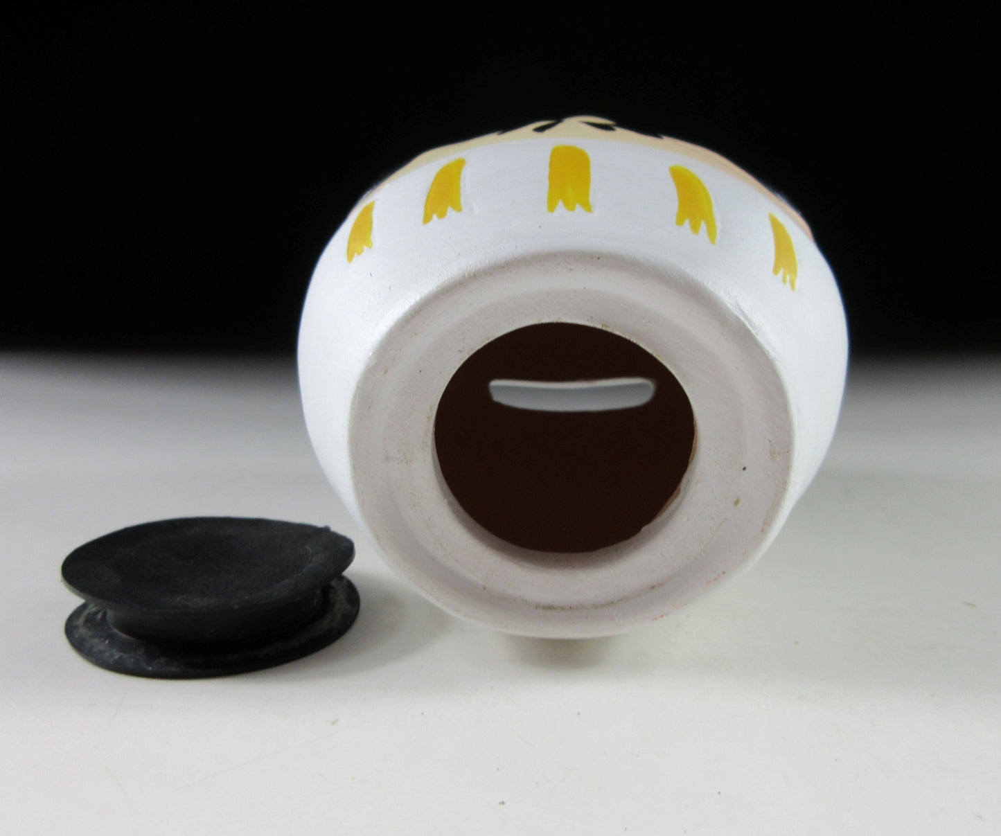 Small White Daruma Moneybox