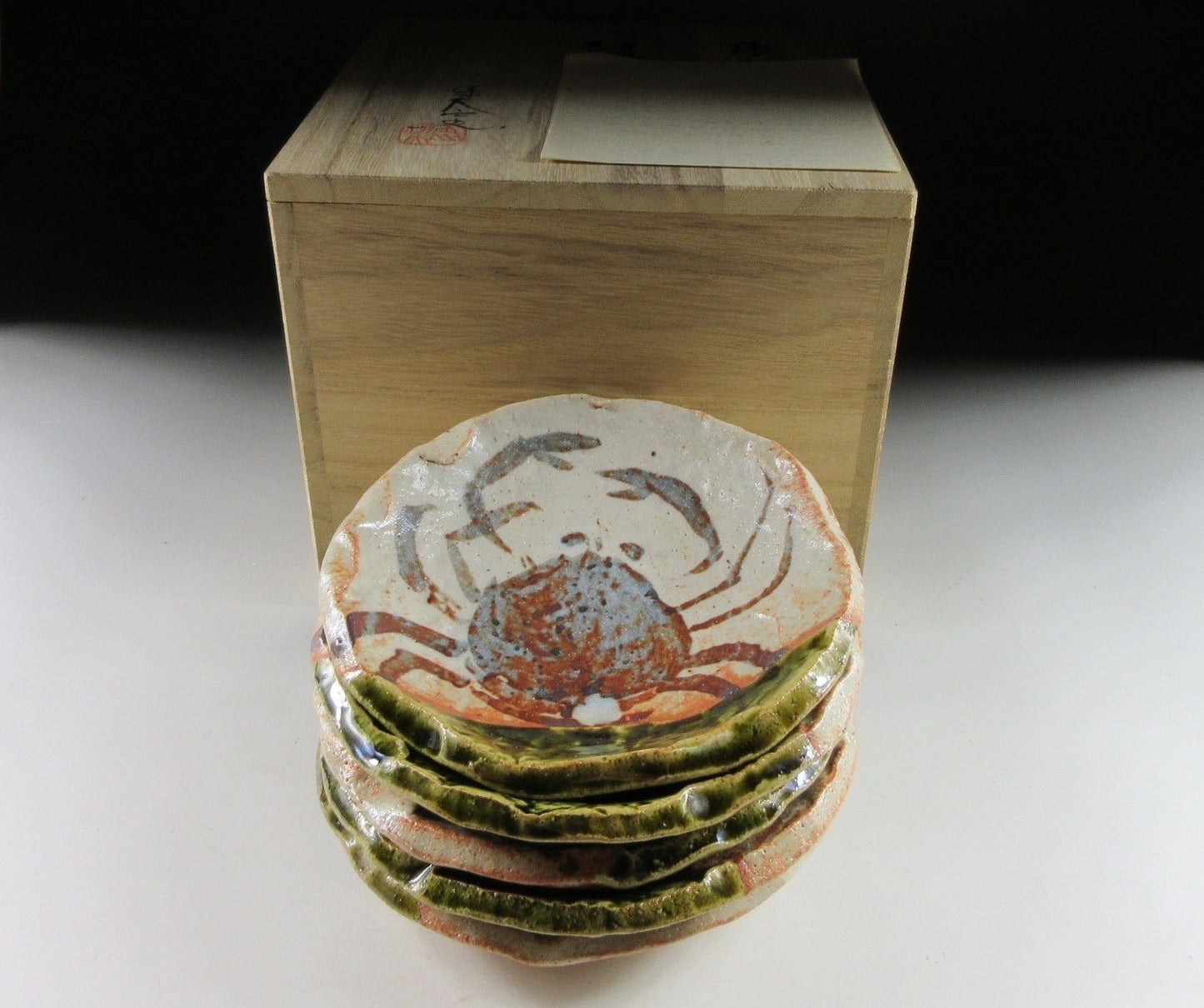 Tamaoki Yasuo Rosanjin Crab Plates