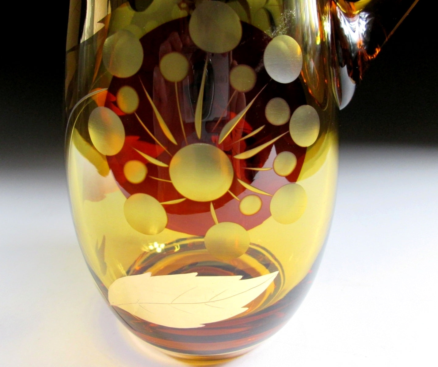 Bohemian Glass Pitcher