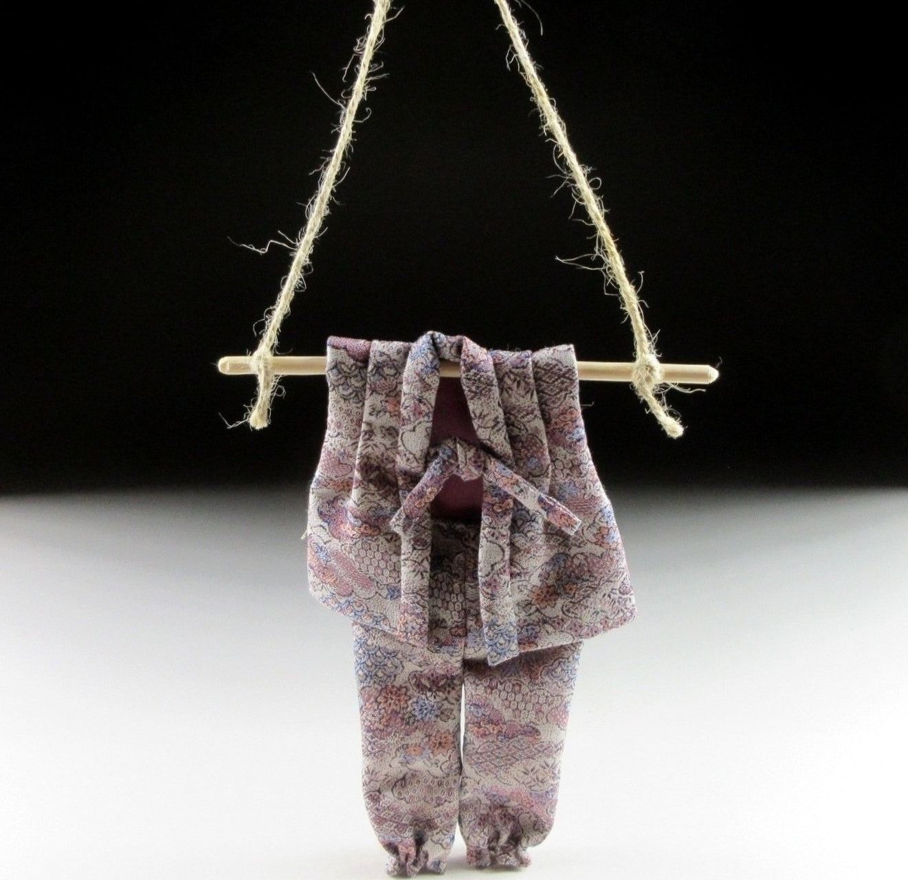 Small Kimono Patterned Monpe and Noragi Ornament
