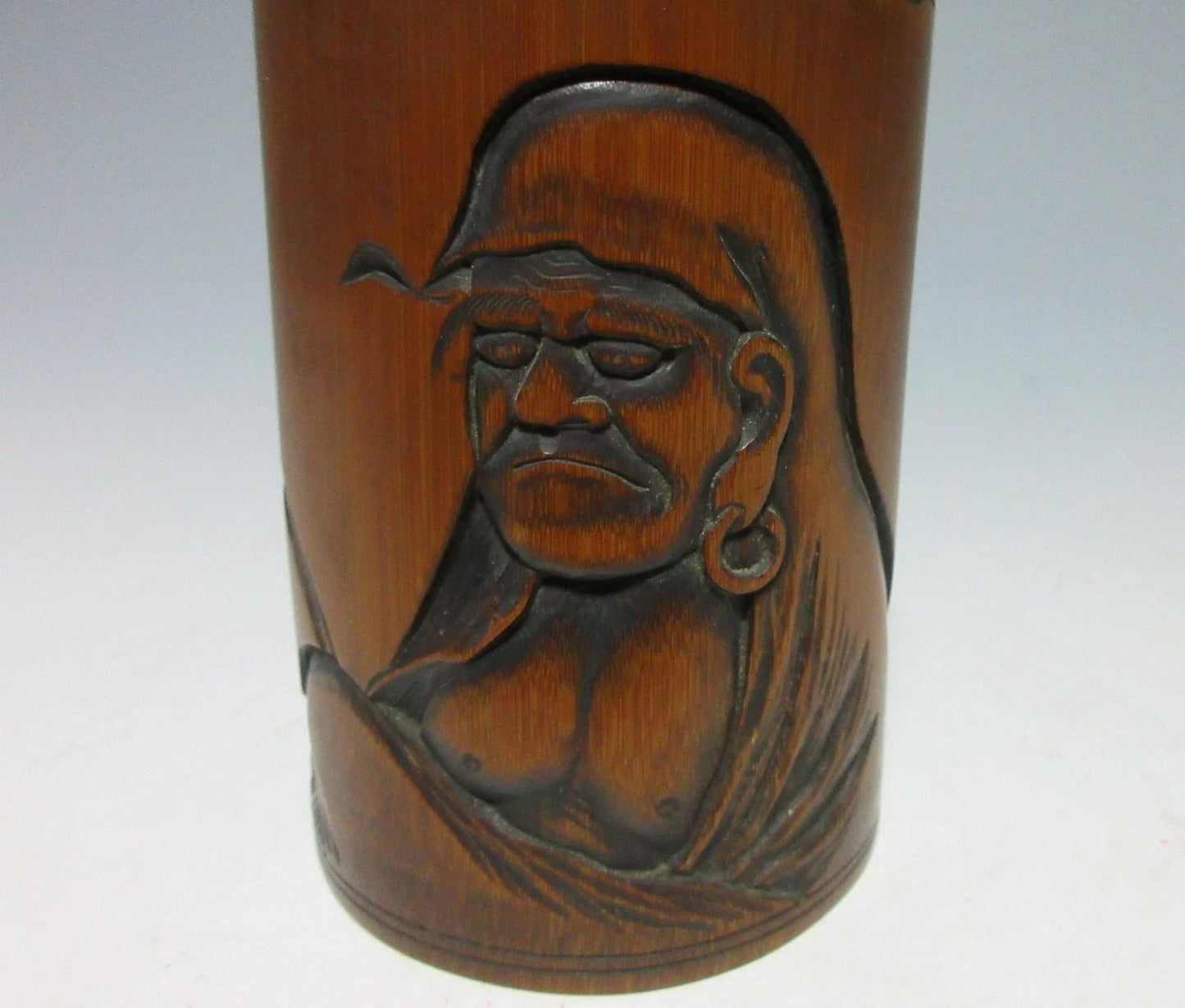 Meiji Period Fude-Tate Brush Pot