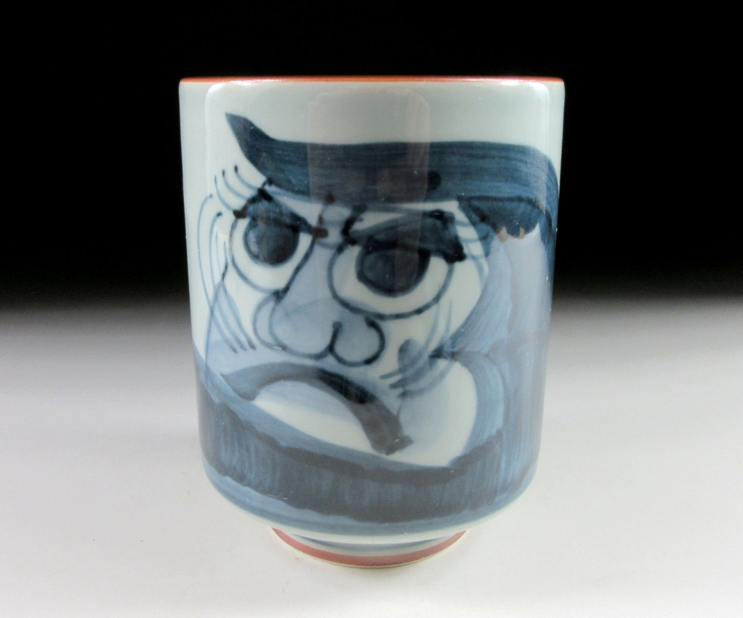 Arita-ware Daruma Yunomi and Rice Bowl