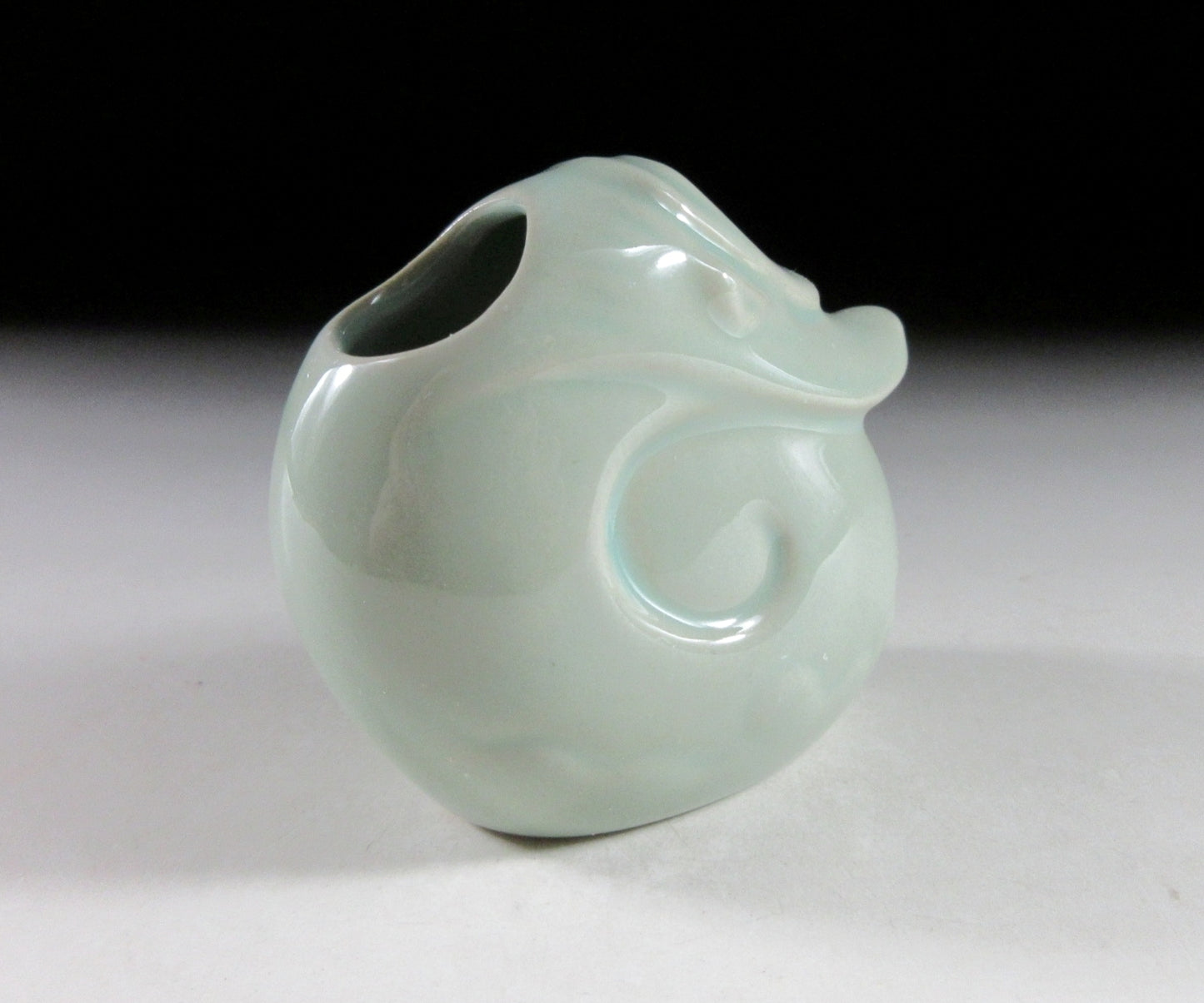 Celadon Glaze Year of the Dragon Toothpick Holder