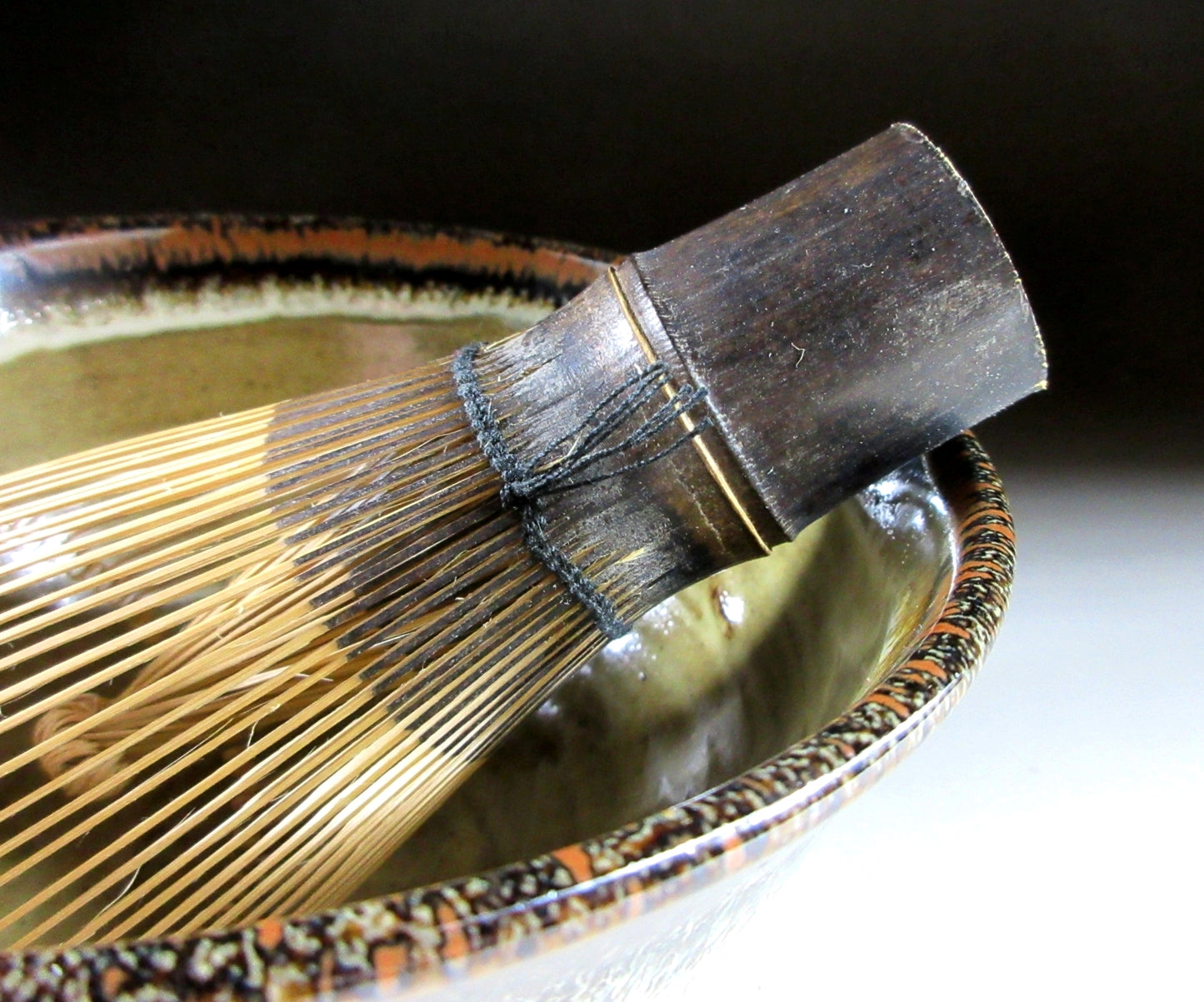 Black Bamboo Chasen Tea Whisk 80 Tine