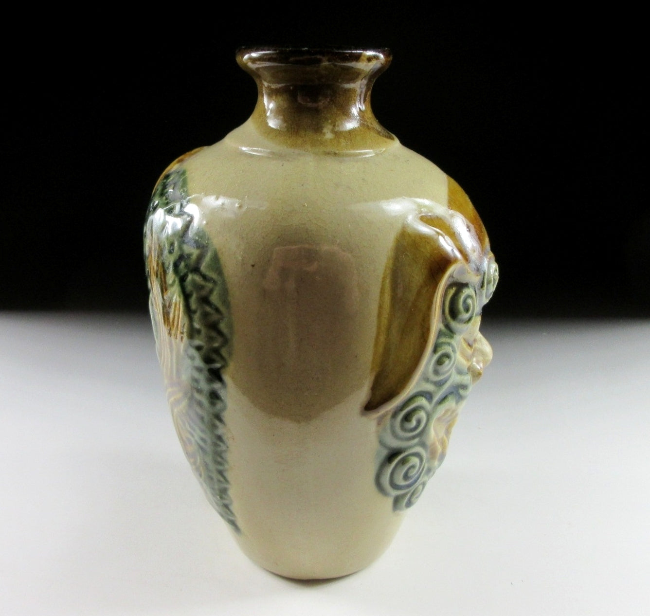 Vintage Tsuboya-ware Shisa Bottle