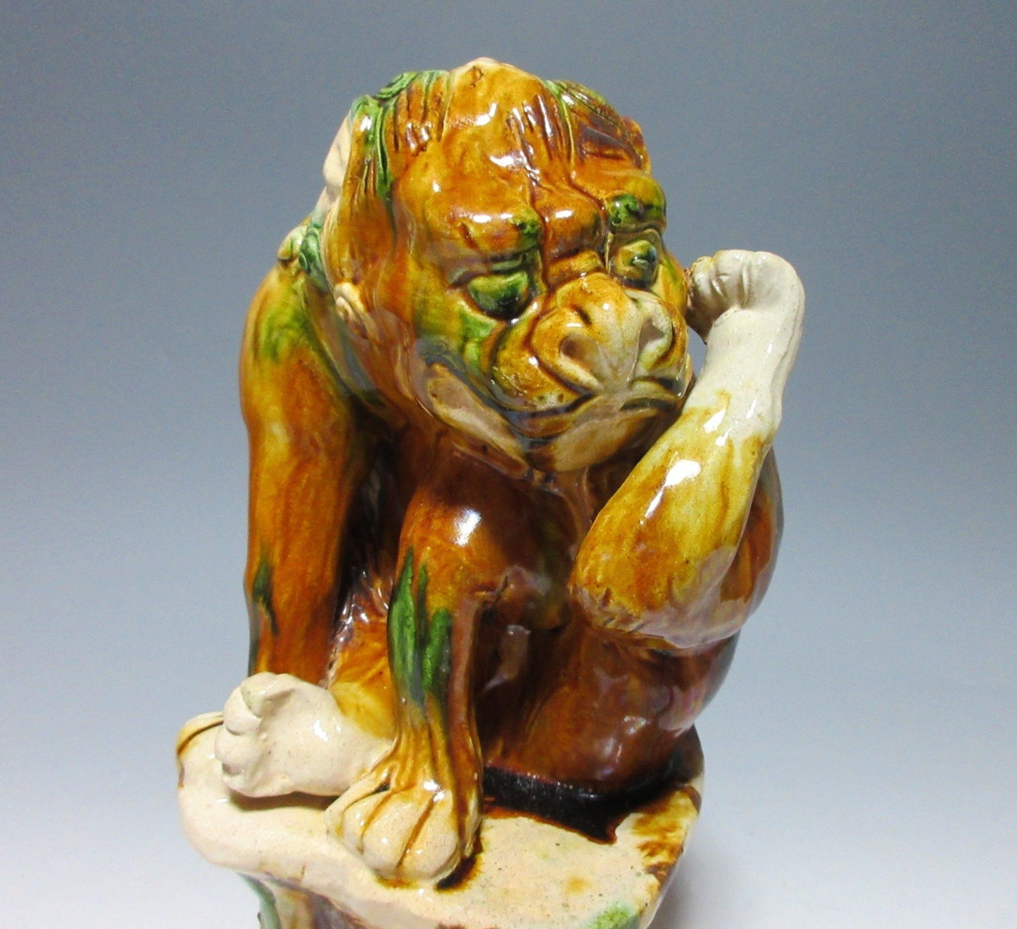 Chinese Tang Sancai Glaze Lion Ornament