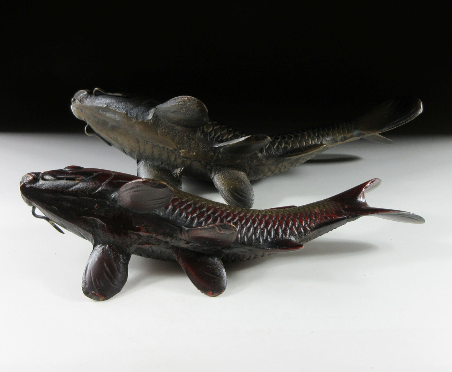 Pair of Meoto Koi Okimono