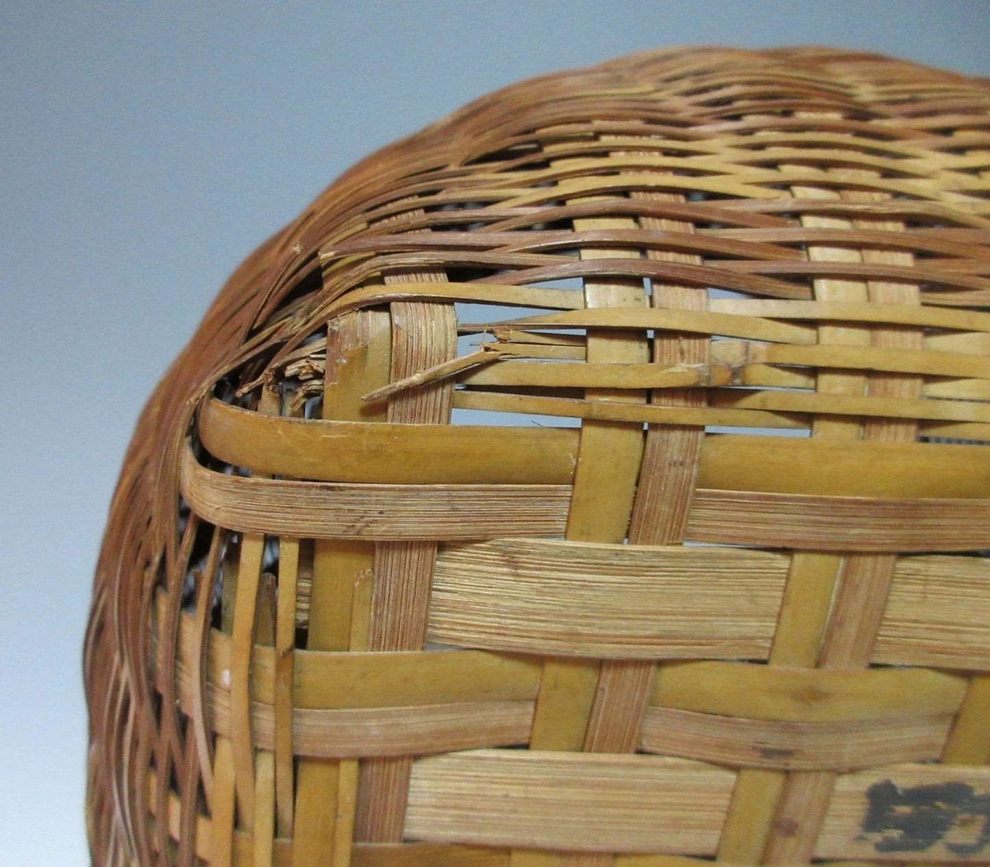 Barrel Shaped Bamboo Basket