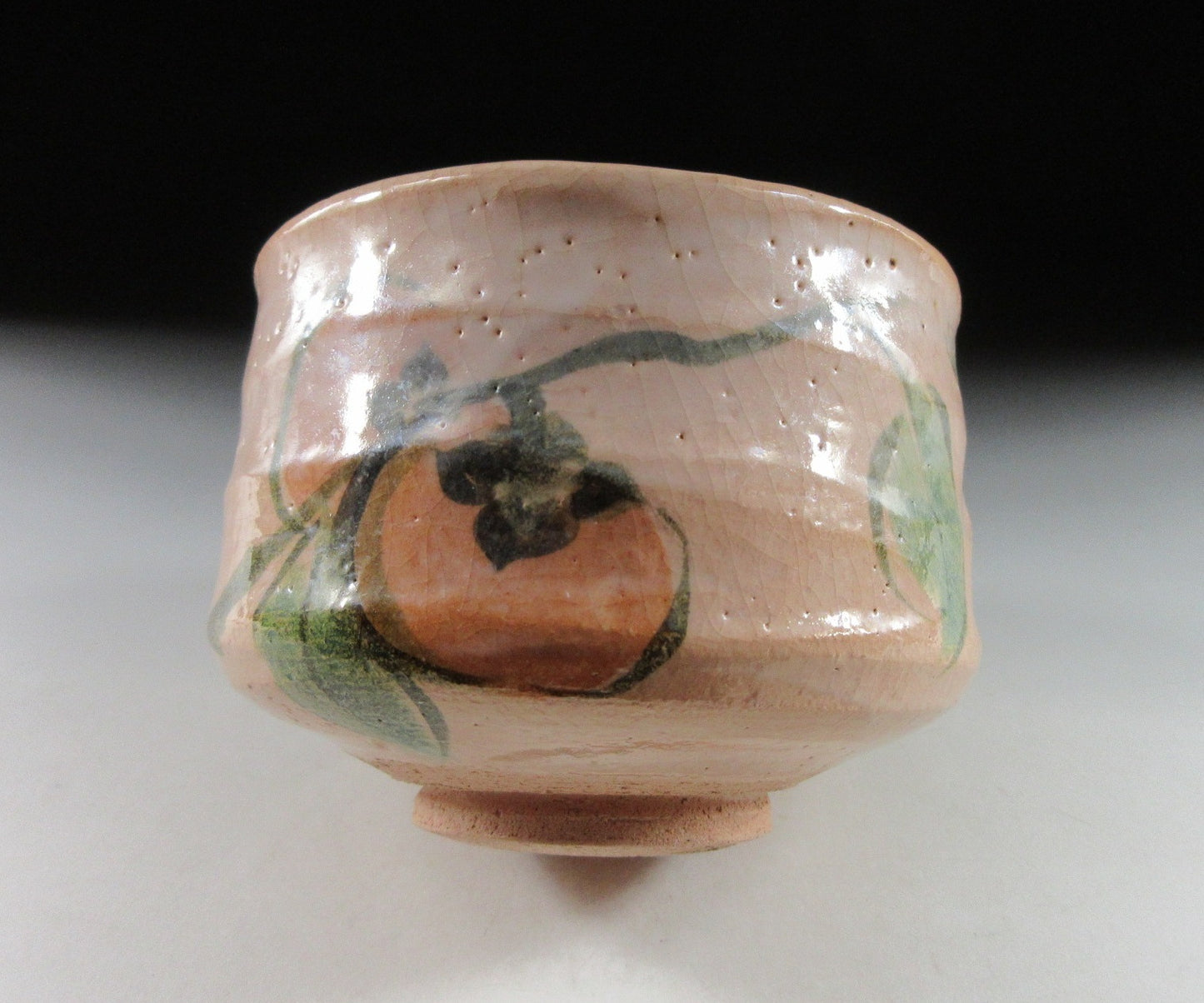 Yoshimura Rakunyu III Persimmon Chawan