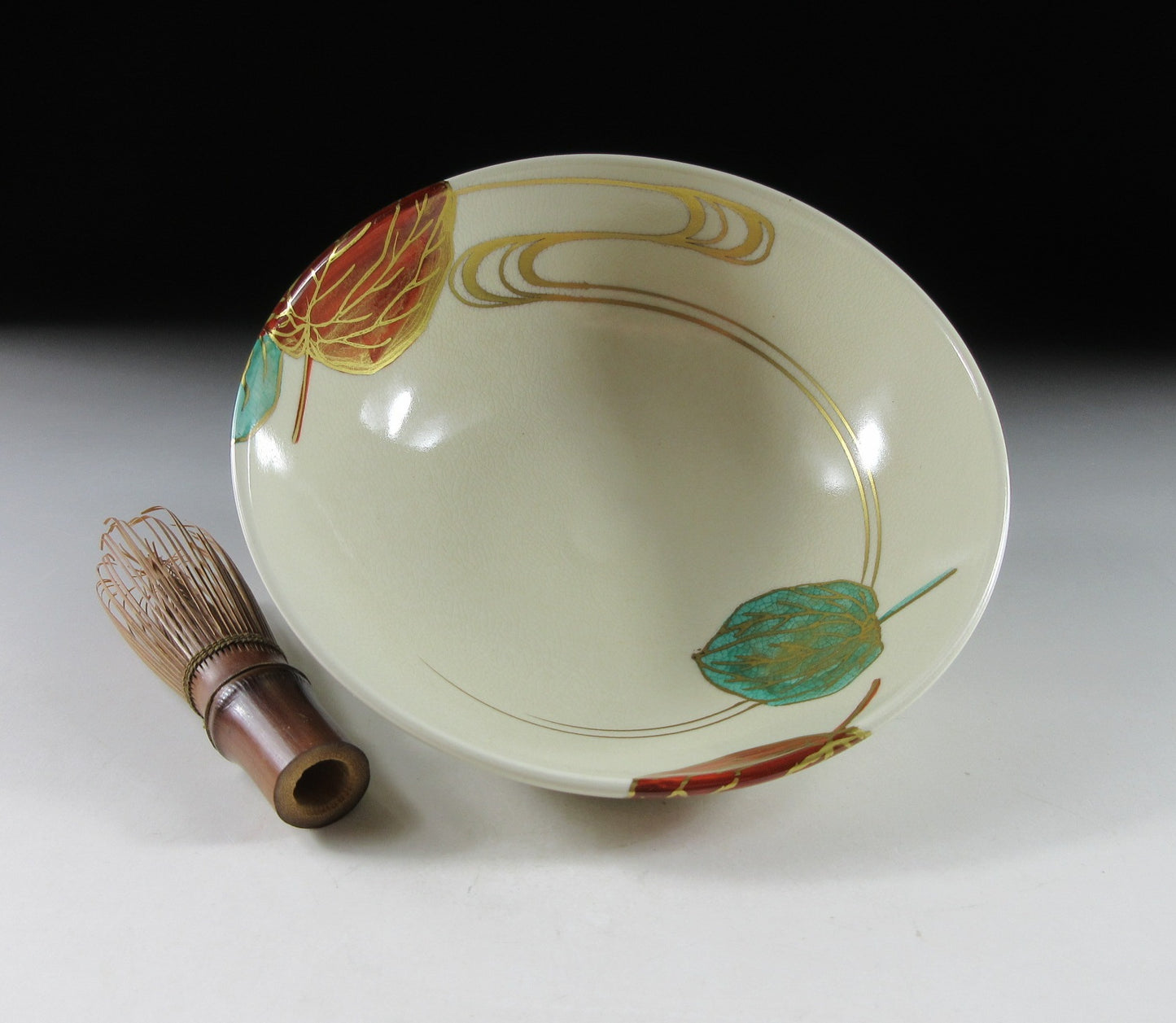 Kyo-ware Lantern Fruit Chawan