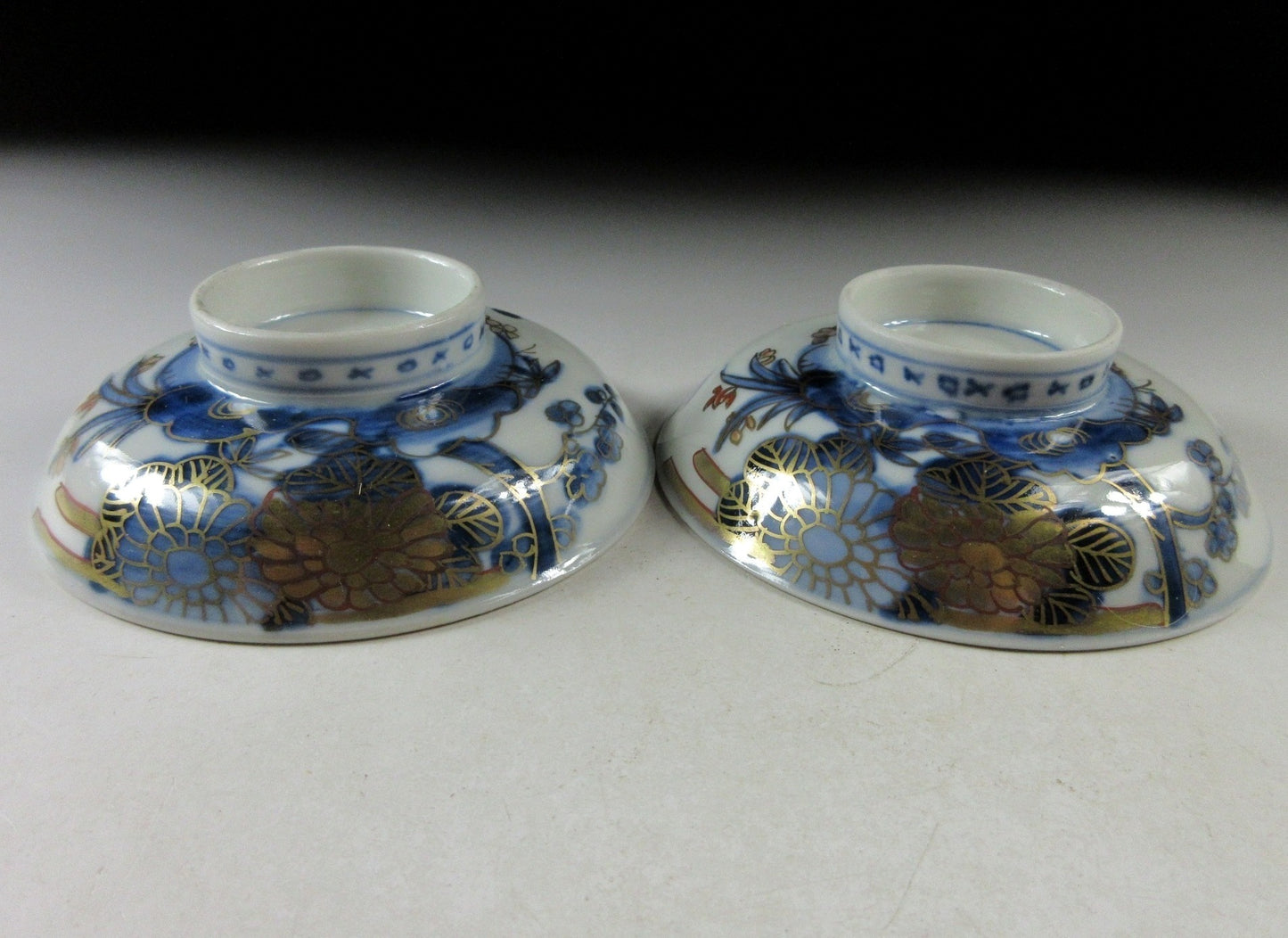 Antique Imari Lidded Bowls