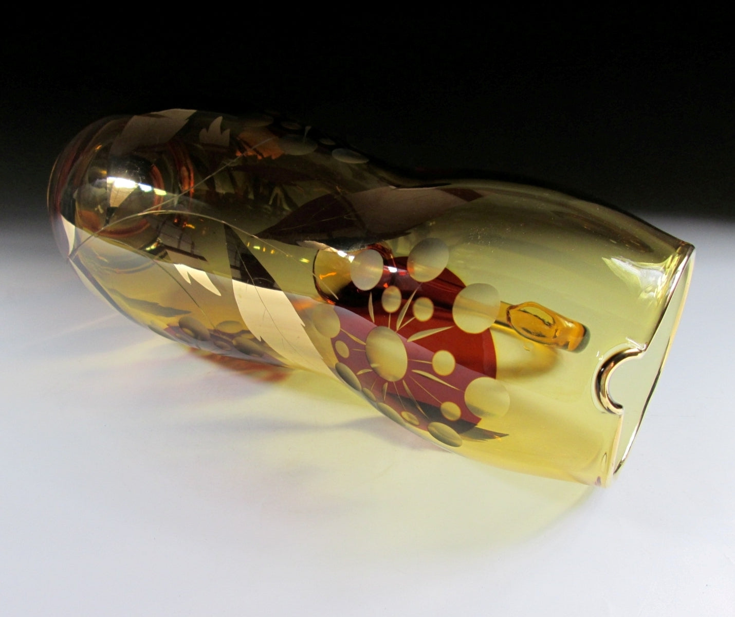 Bohemian Glass Pitcher
