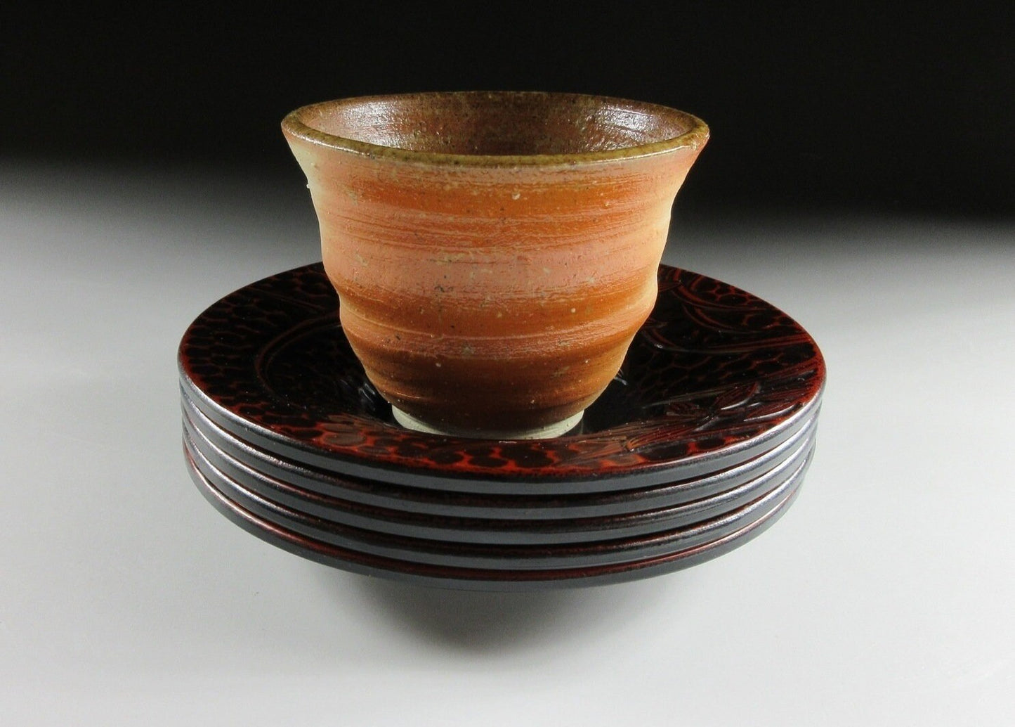 Set of Five Imitation Kamakura-bori Chataku