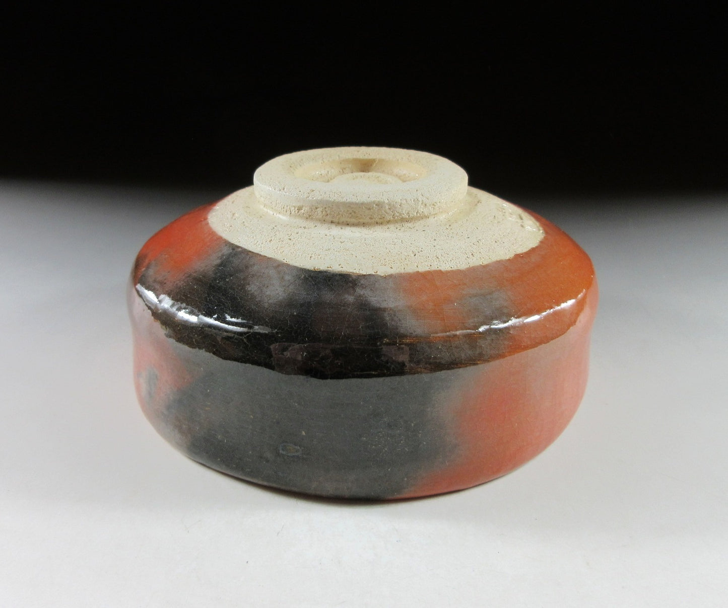 Katsura Gama Aka Raku Chawan