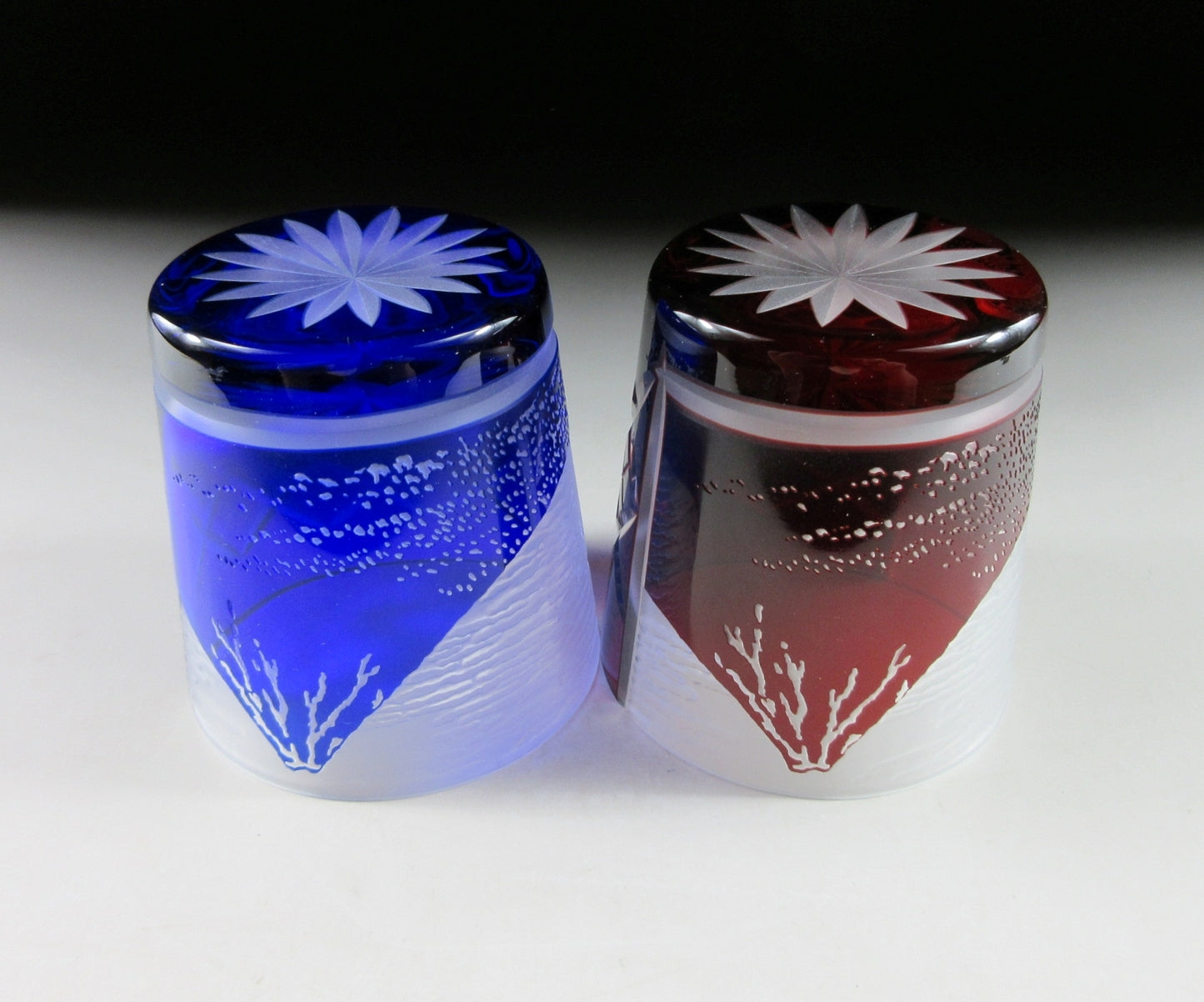RESERVED - Hirayama Monji Mt. Fuji Edo Kiriko Glasses