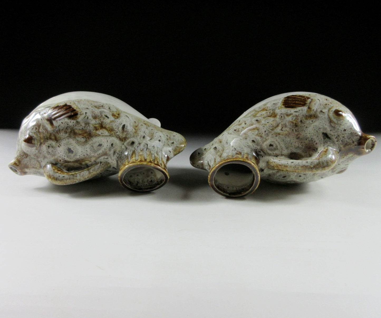 Pair of Vintage Fugu Tokkuri