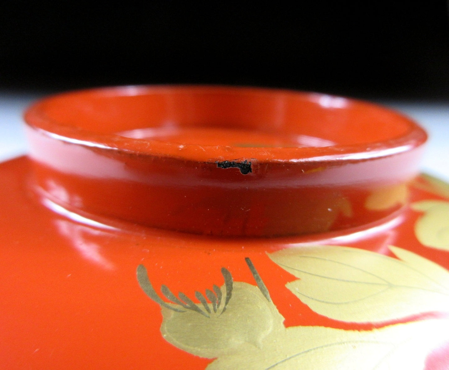 Set of Five Urushi Peony Bowls