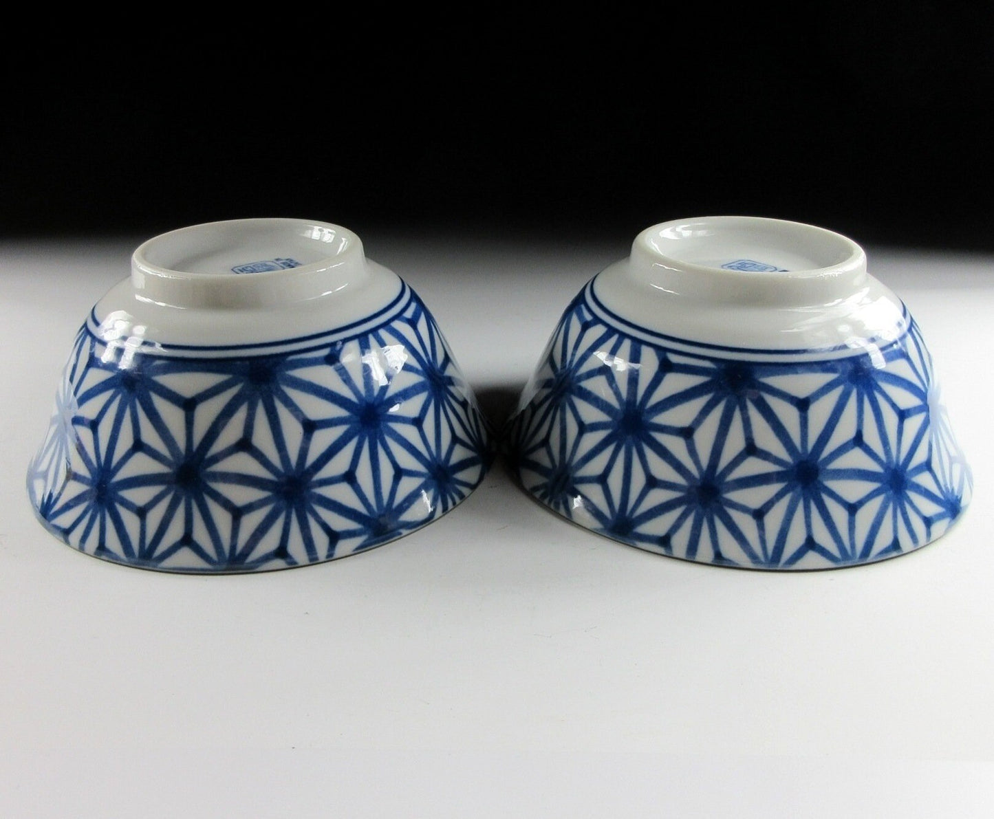 Pair of Asanoha Hemp Pattern Bowls