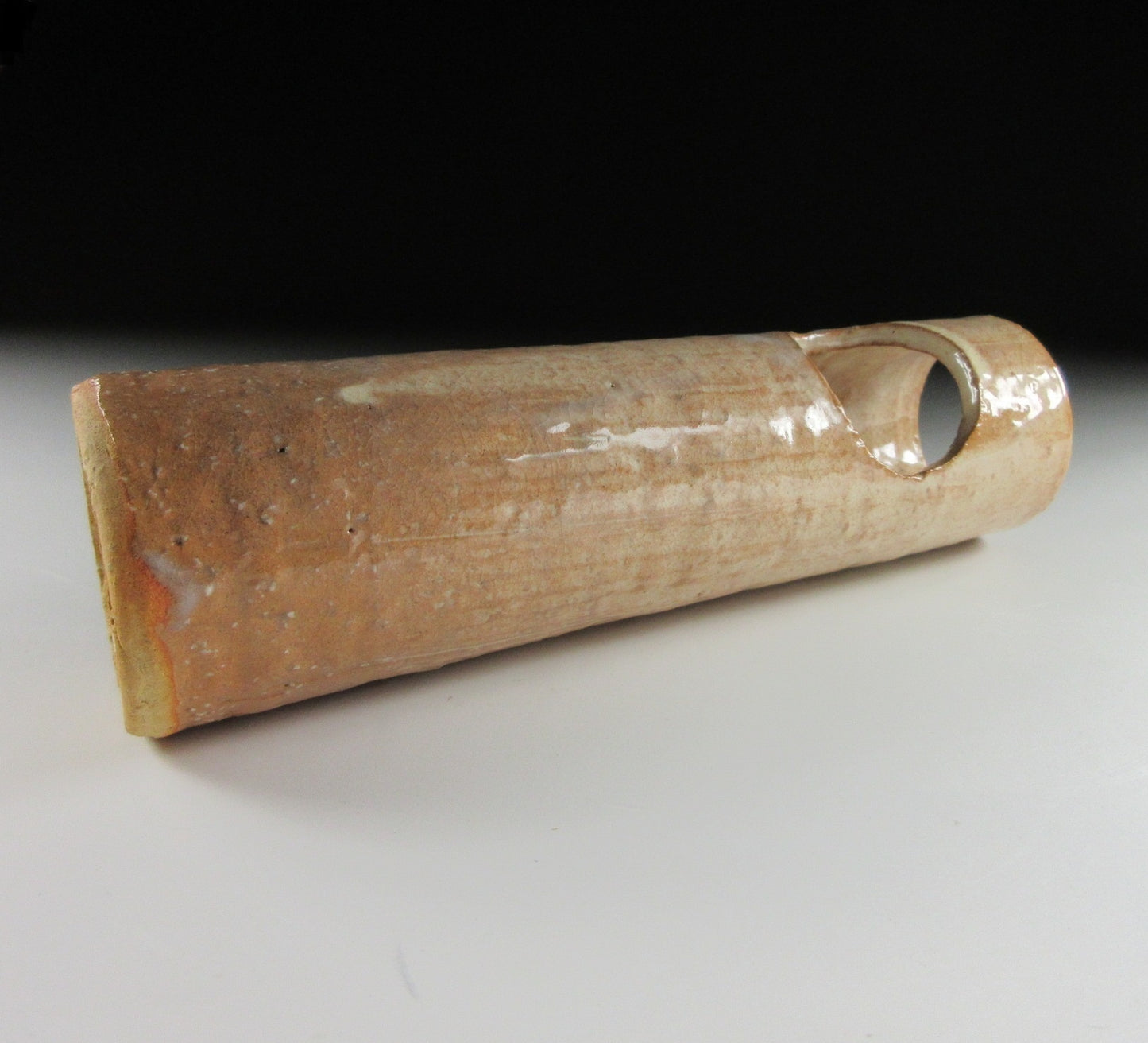 RESERVED - Hamanaka Gesson Hagi-ware Hanging Vase