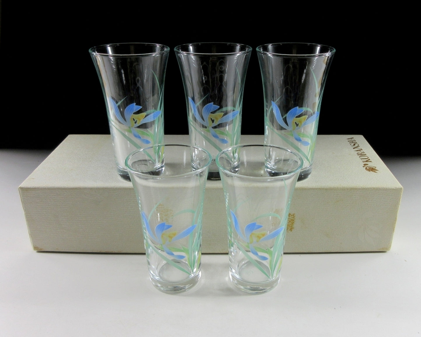 Five SMALL Koransha Glasses